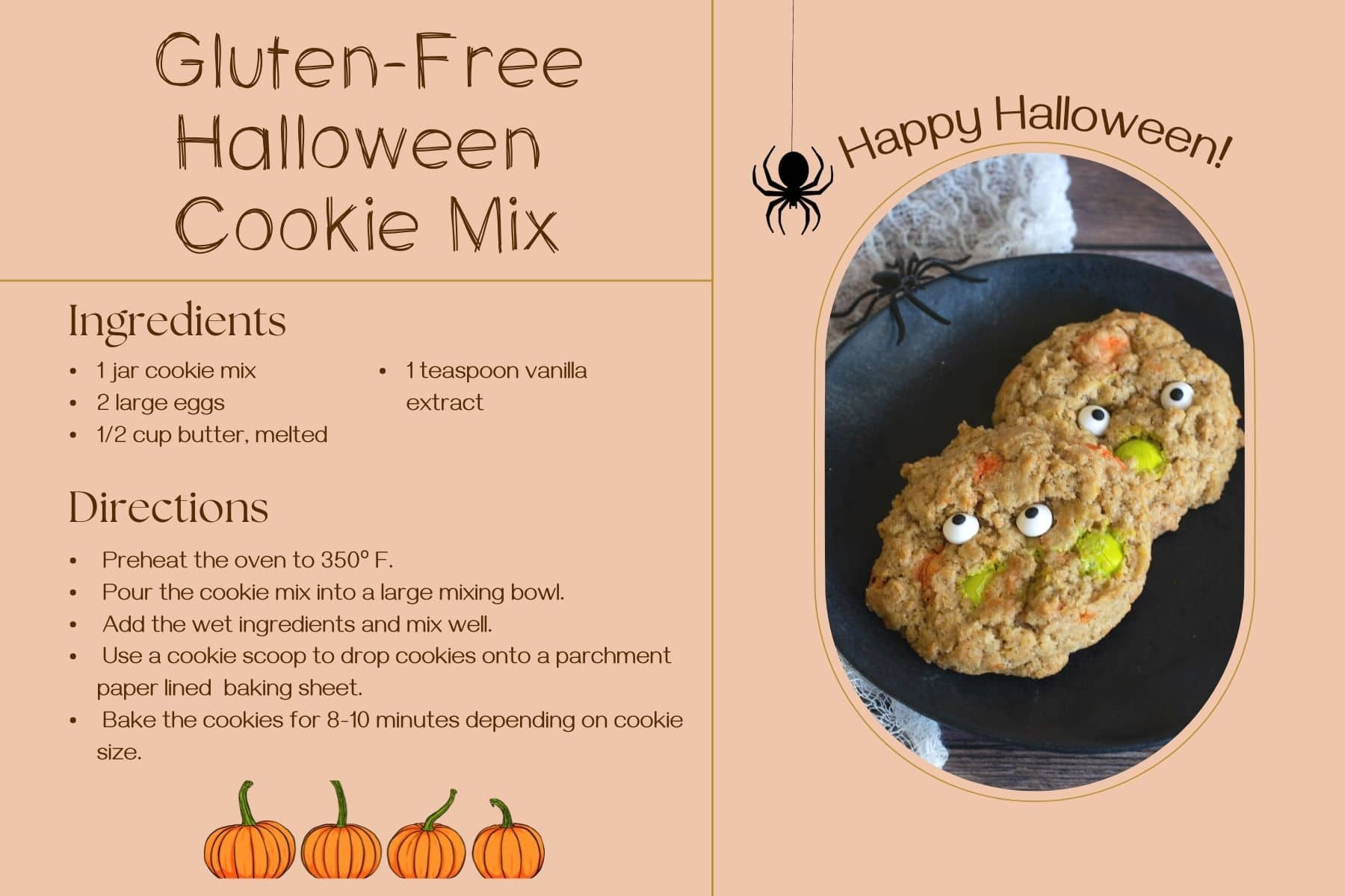 Halloween Cookie Jar Mix (Great For Gifting!) - Fearless Dining in Halloween Cookie Recipes Printable