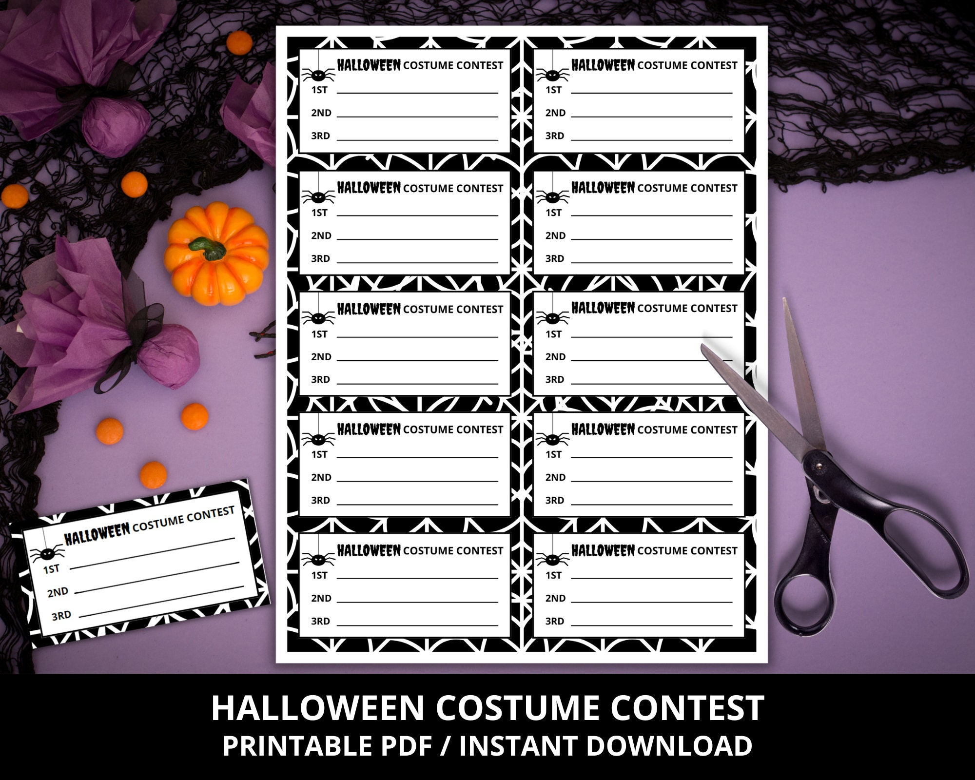 Halloween Costume Contest Ballot, Printable Costume Contest intended for Free Printable Halloween Costume Contest Ballot