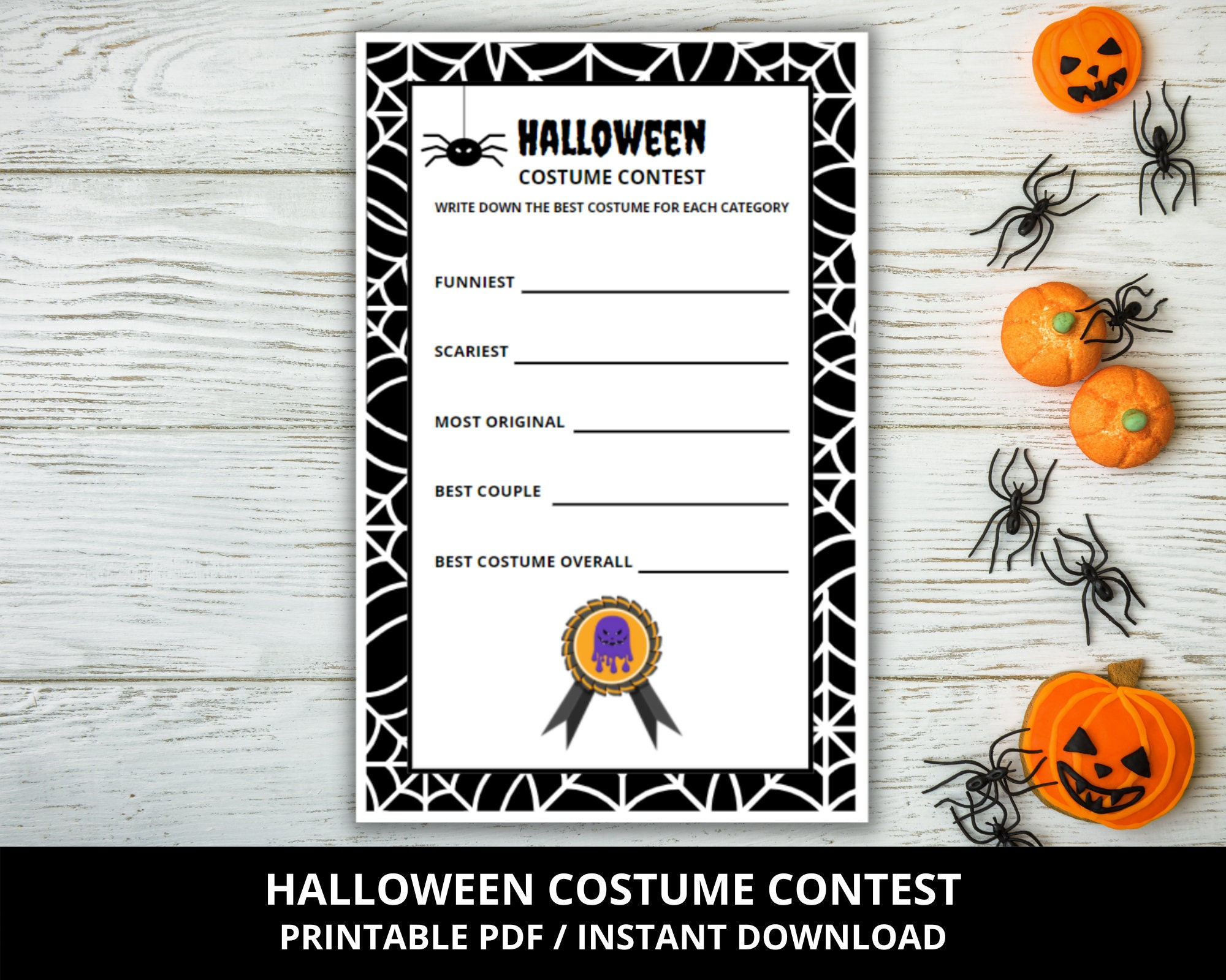 Halloween Costume Contest, Halloween Costume Contest Ballot in Printable Halloween Costume Voting Ballots