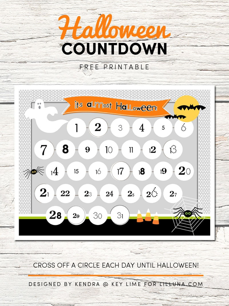 Halloween Countdown Printable – Let&amp;#039;S Diy It All – With Kritsyn with Printable Halloween Countdown