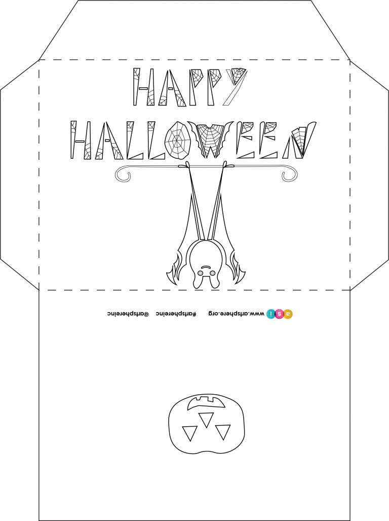 Halloween Envelope Handout | Art Sphere Inc. inside Printable Halloween Envelope