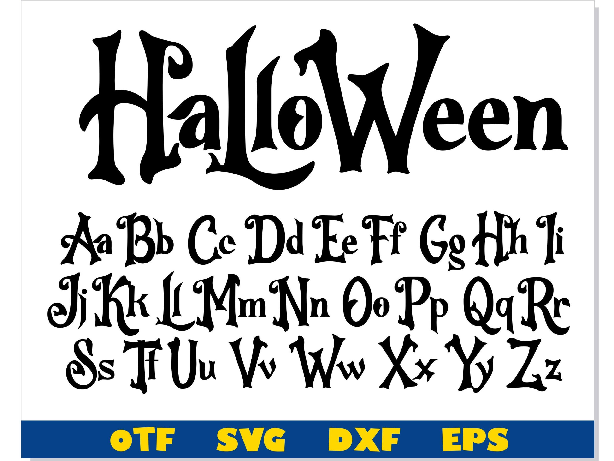Halloween Font Otf, Halloween Font Svg, Halloween Letters Cricut for Printable Halloween Fonts