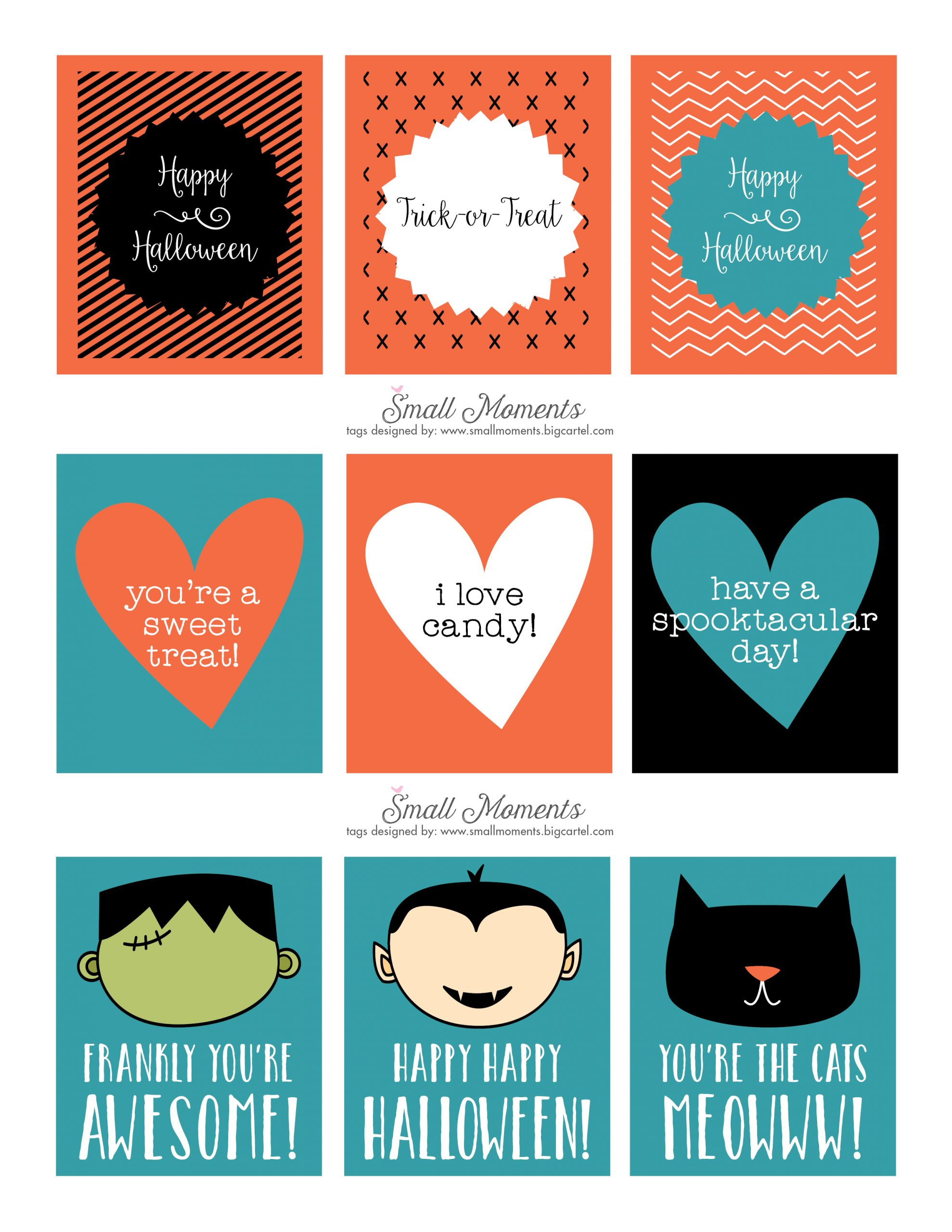 Halloween: Free Printable Tags - See Vanessa Craft within Free Printable Halloween Candy Tags