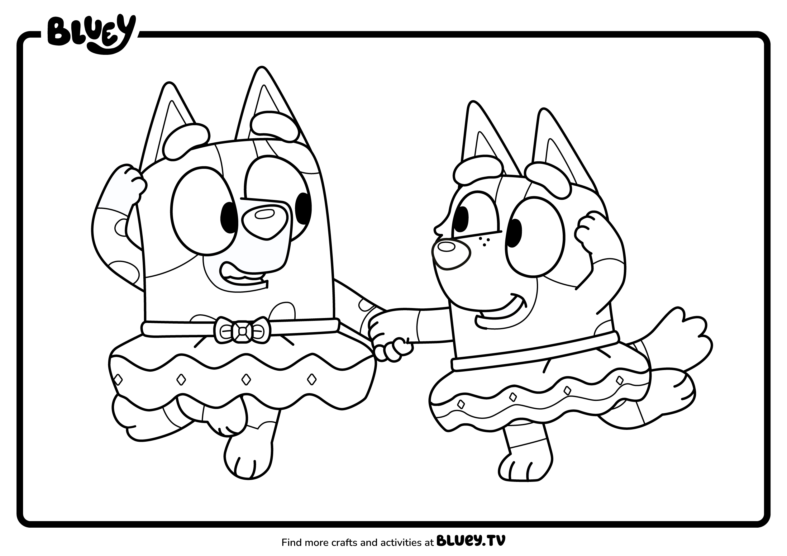 Halloween Friends Colouring Sheets - Bluey Official Website with Coloring Pages Printable Halloween Bluey
