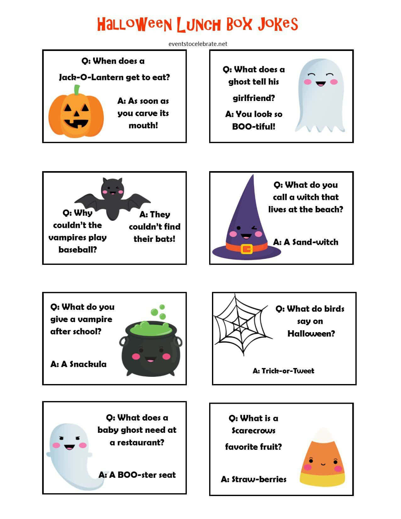 Halloween Jokes For Kids Printable - Printable Party Favors with Free Printable Halloween Jokes For Kids
