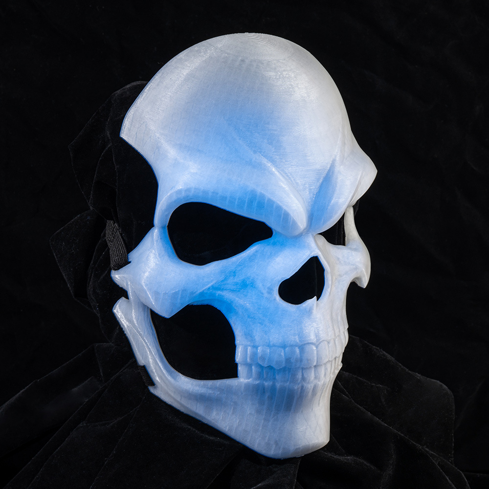 Halloween Mask 3D Printed, Wearable Skull Mask Carnival Mask regarding 3D Printable Halloween Mask