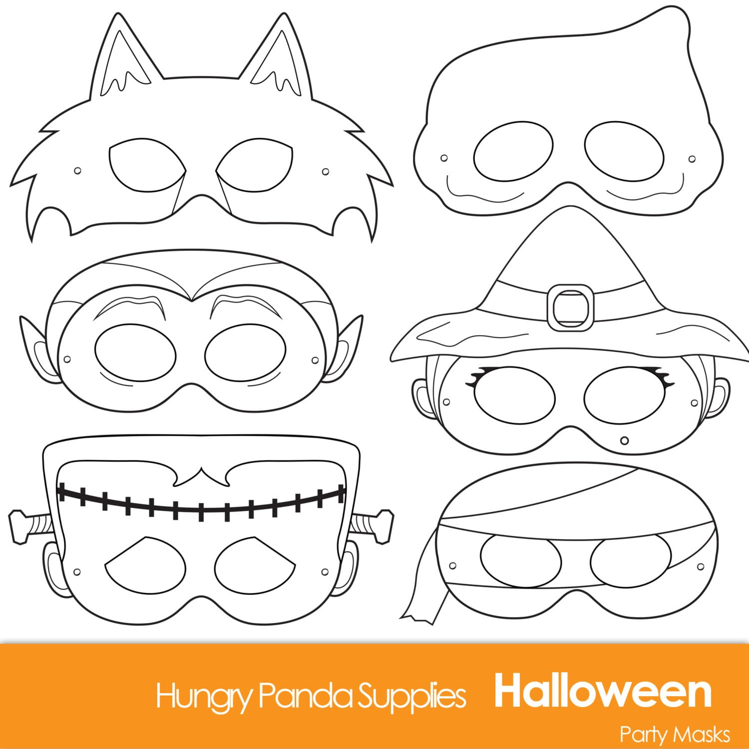 Halloween Masks, Printable Halloween Costume, Halloween Costume inside Printable Halloween Mask