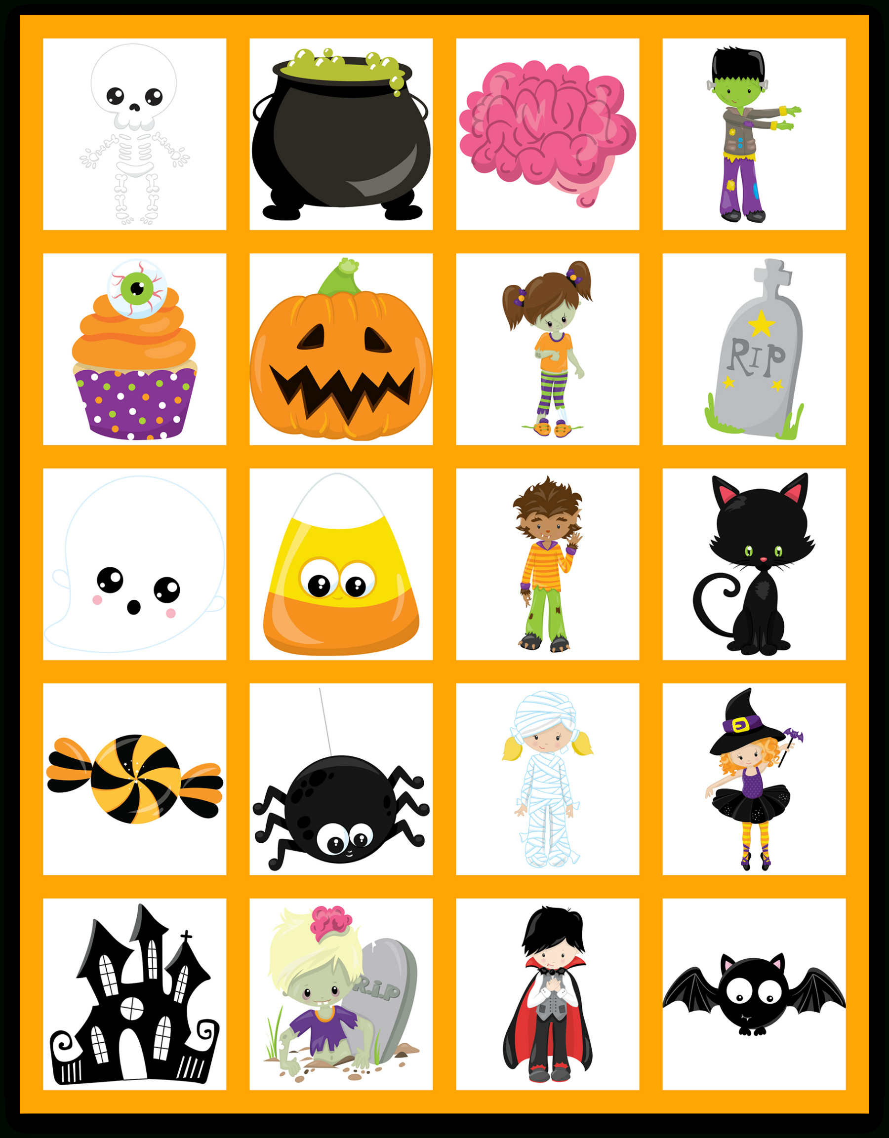 Halloween Memory Game - Free Printable - Extreme Couponing Mom inside Free Printable Halloween Memory Game
