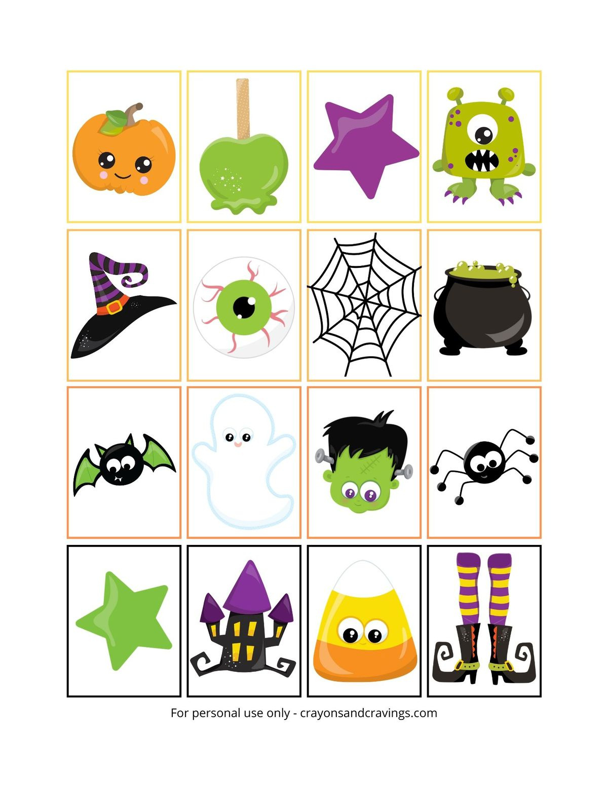 Halloween Memory Game Printable (Free Printable For Kids!) within Halloween Memory Game Printable