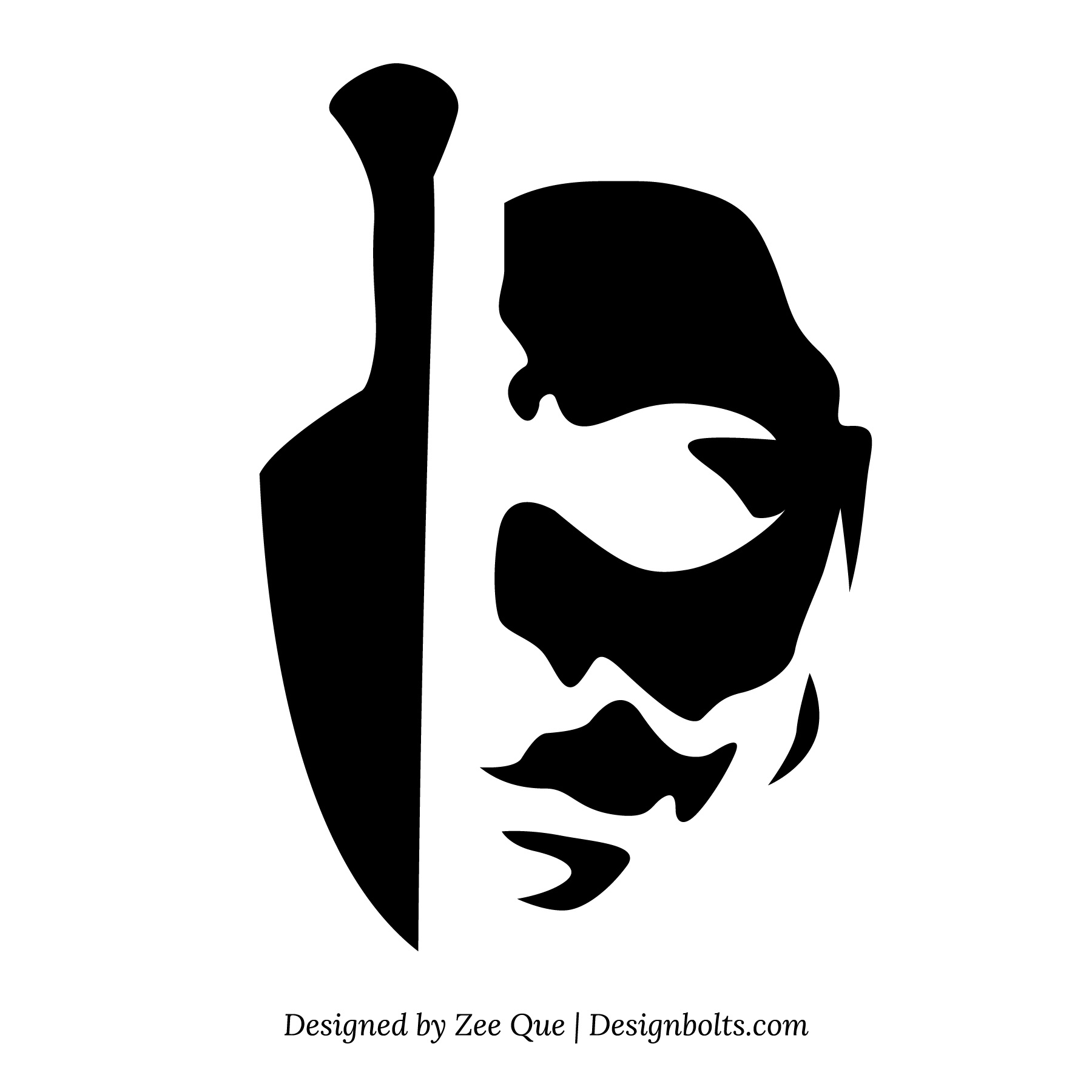 Halloween: Michael Myers (Pumpkin Stencil - Pumpkin Pattern for Printable Michael Myers Pumpkin Stencil