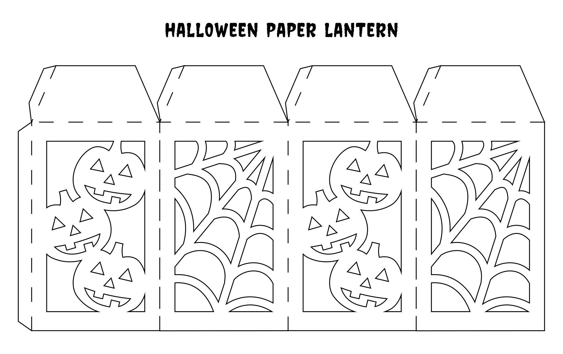 Halloween Paper - 15 Free Pdf Printables | Printablee with Printable Halloween Lantern