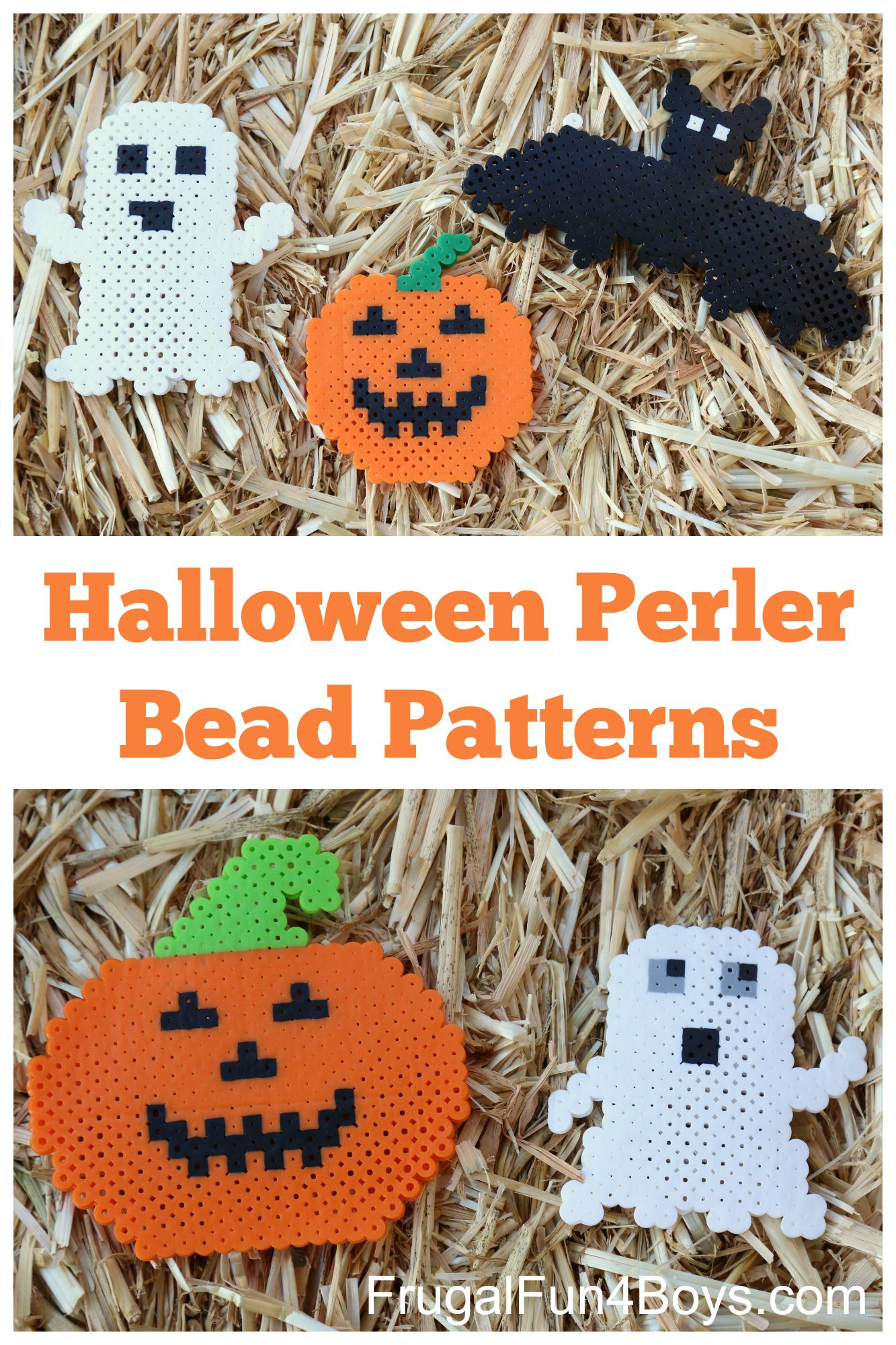 Halloween Perler Bead Patterns - Frugal Fun For Boys And Girls in Printable Halloween Perler Bead Patterns