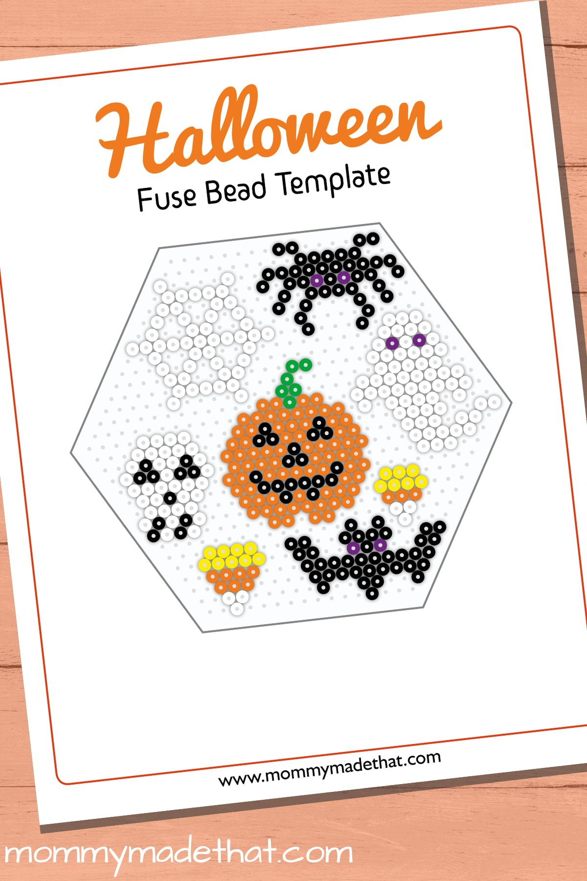 Halloween Perler Bead Patterns pertaining to Printable Halloween Perler Bead Patterns