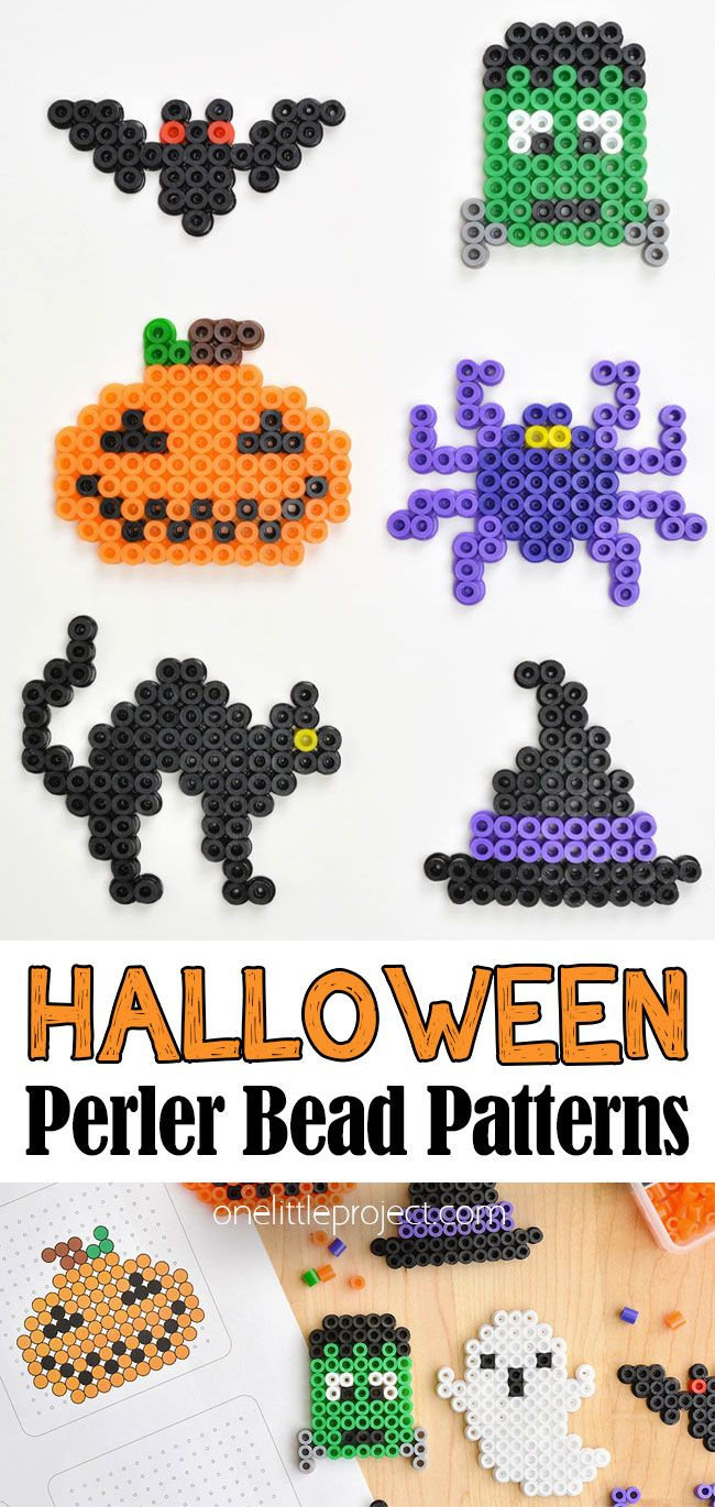 Halloween Perler Beads | Free Halloween Perler Bead Patterns intended for Printable Halloween Perler Bead Patterns