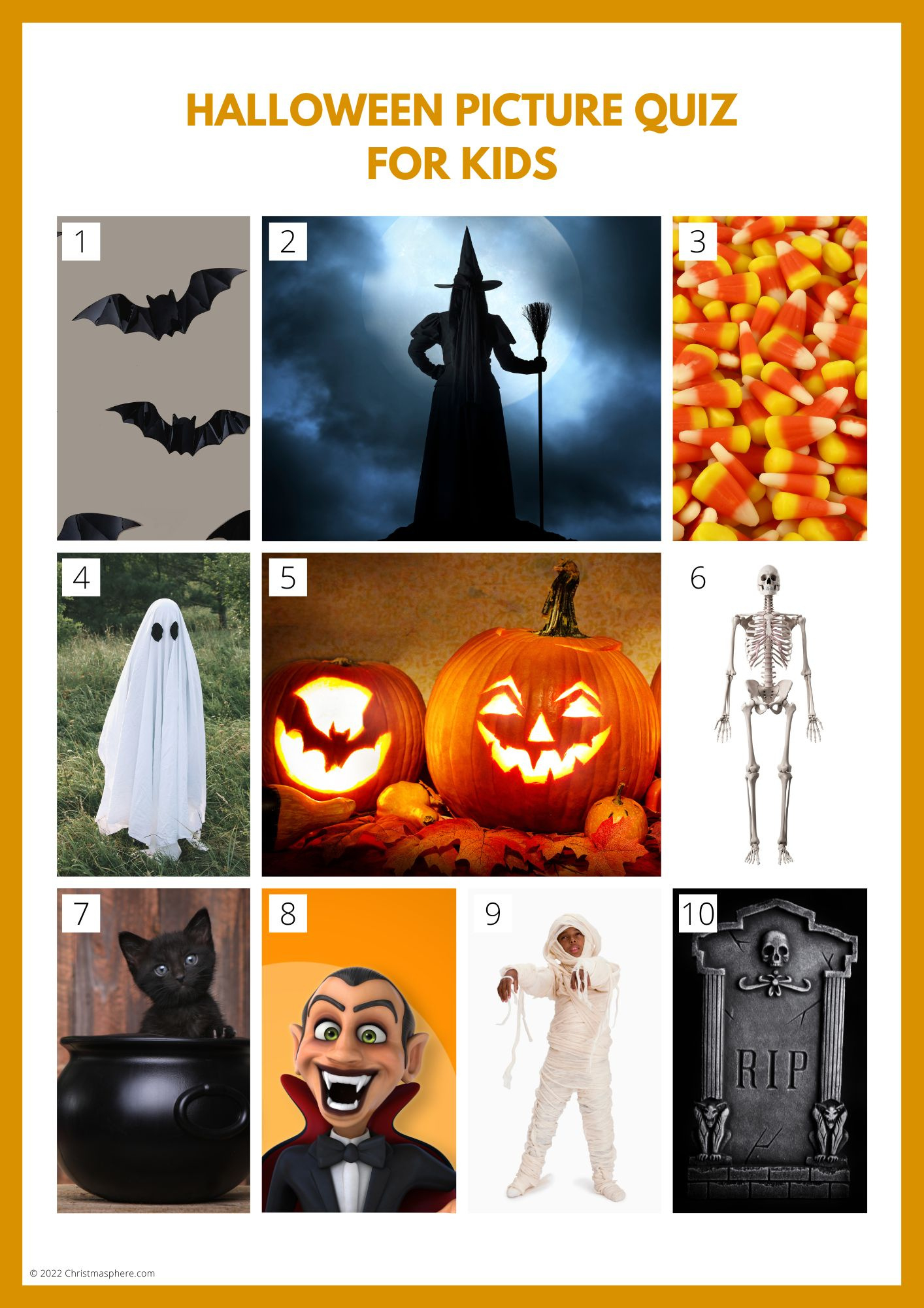 Halloween Picture Quiz: Six Quiz Rounds With Free Printables with regard to Free Printable Halloween Picture Quiz