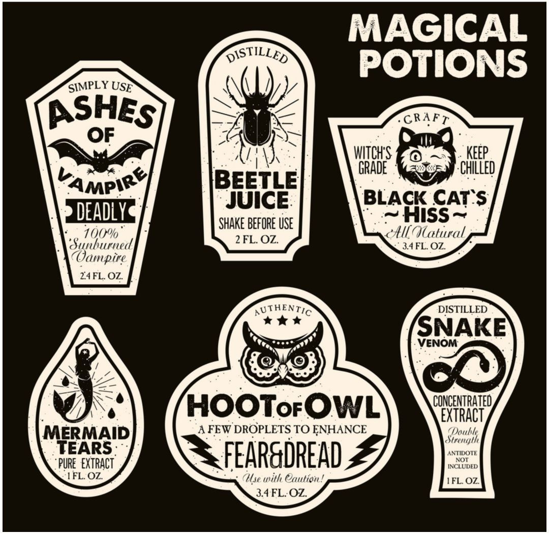 Halloween Potion Labels - 15 Free Pdf Printables | Printablee in Free Printable Halloween Poison Bottle Labels