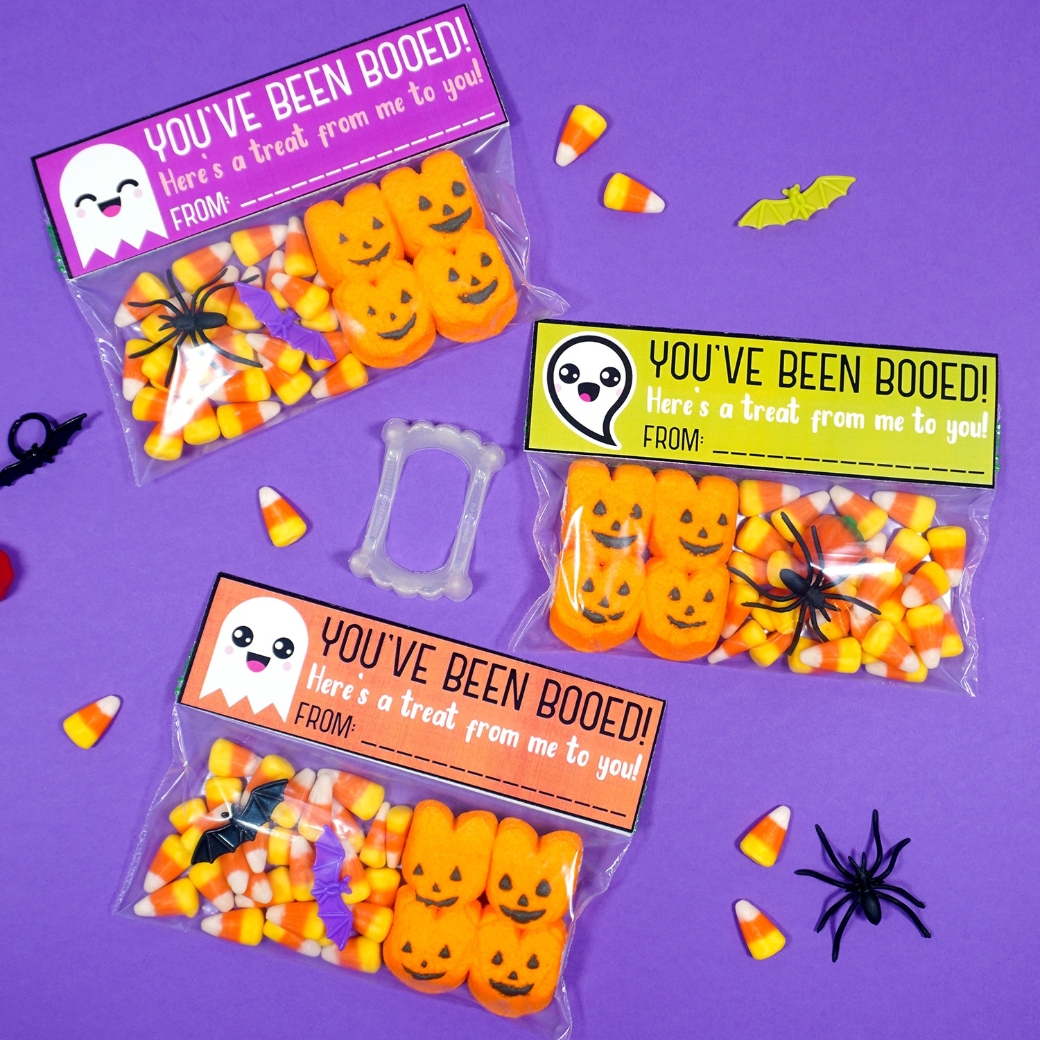 Halloween Printable: Booed Treat Bags - Happiness Is Homemade with regard to Free Printable Halloween Goodie Bags
