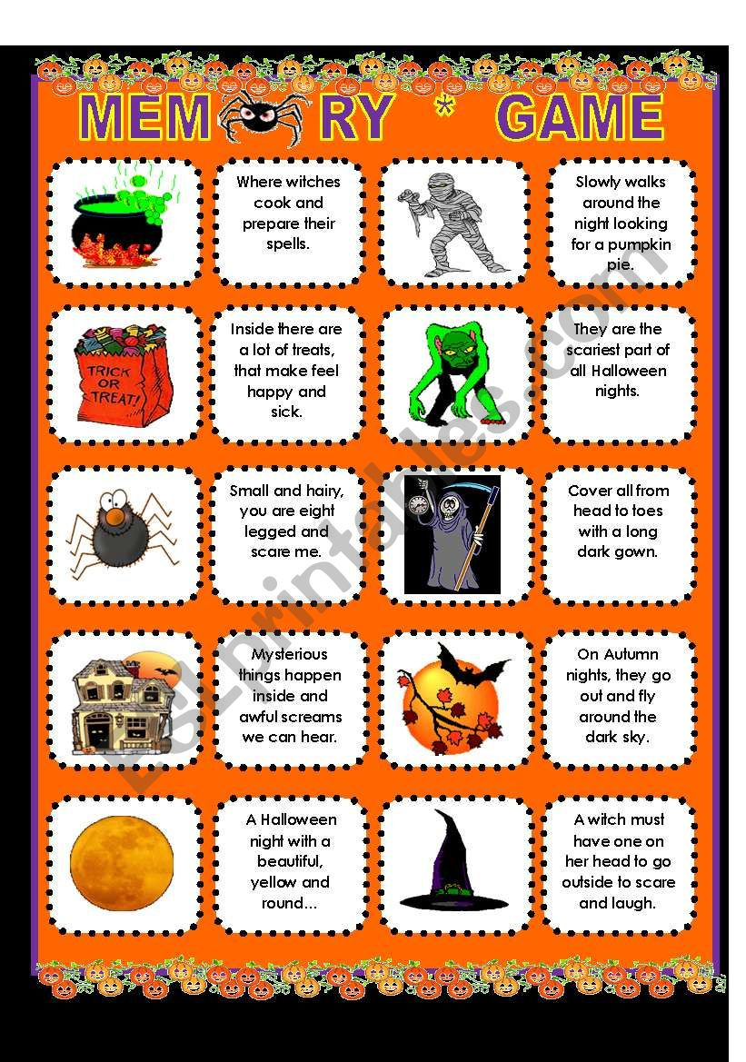 Halloween Riddles! - Esl Worksheetsupergirls - Worksheets Library in Free Printable Halloween Riddles
