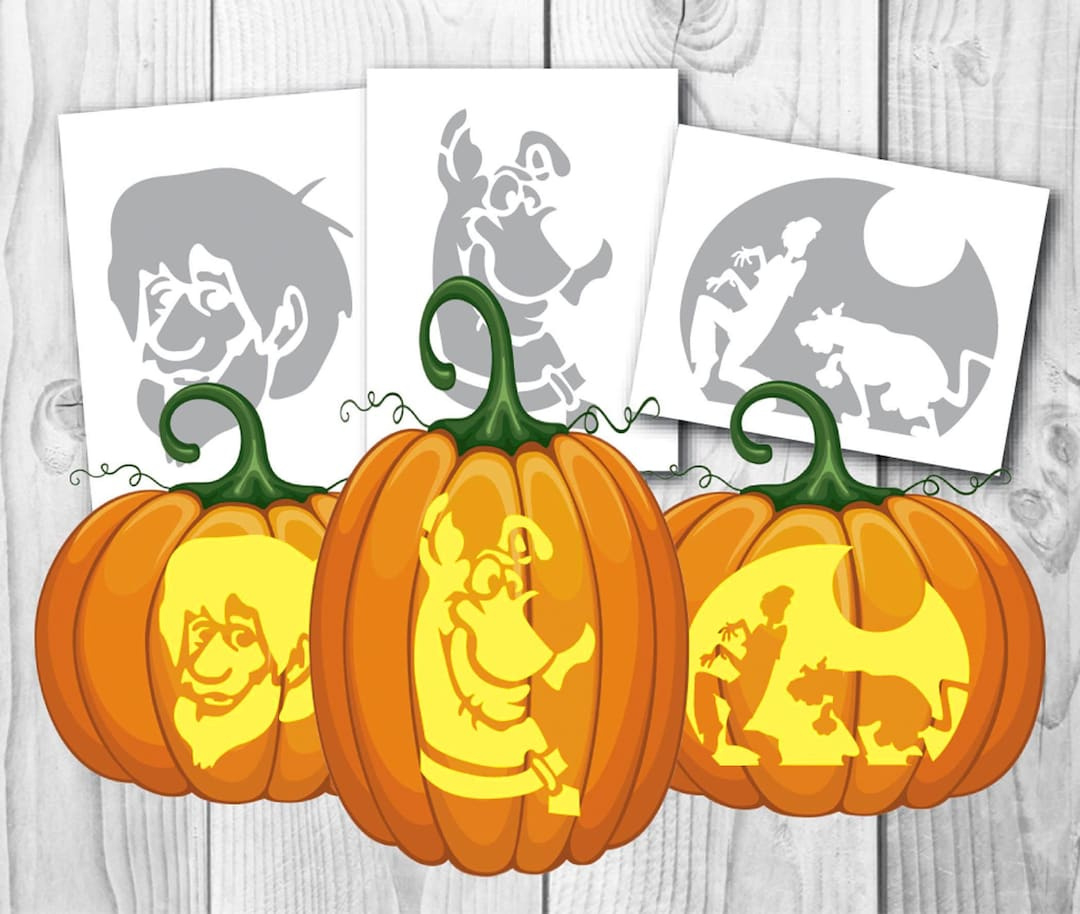 Halloween Scoob Pumpkin Carving, Stencil, Templates, Instant Download,  Digital File - Etsy for Scooby Doo Pumpkin Stencil Printable