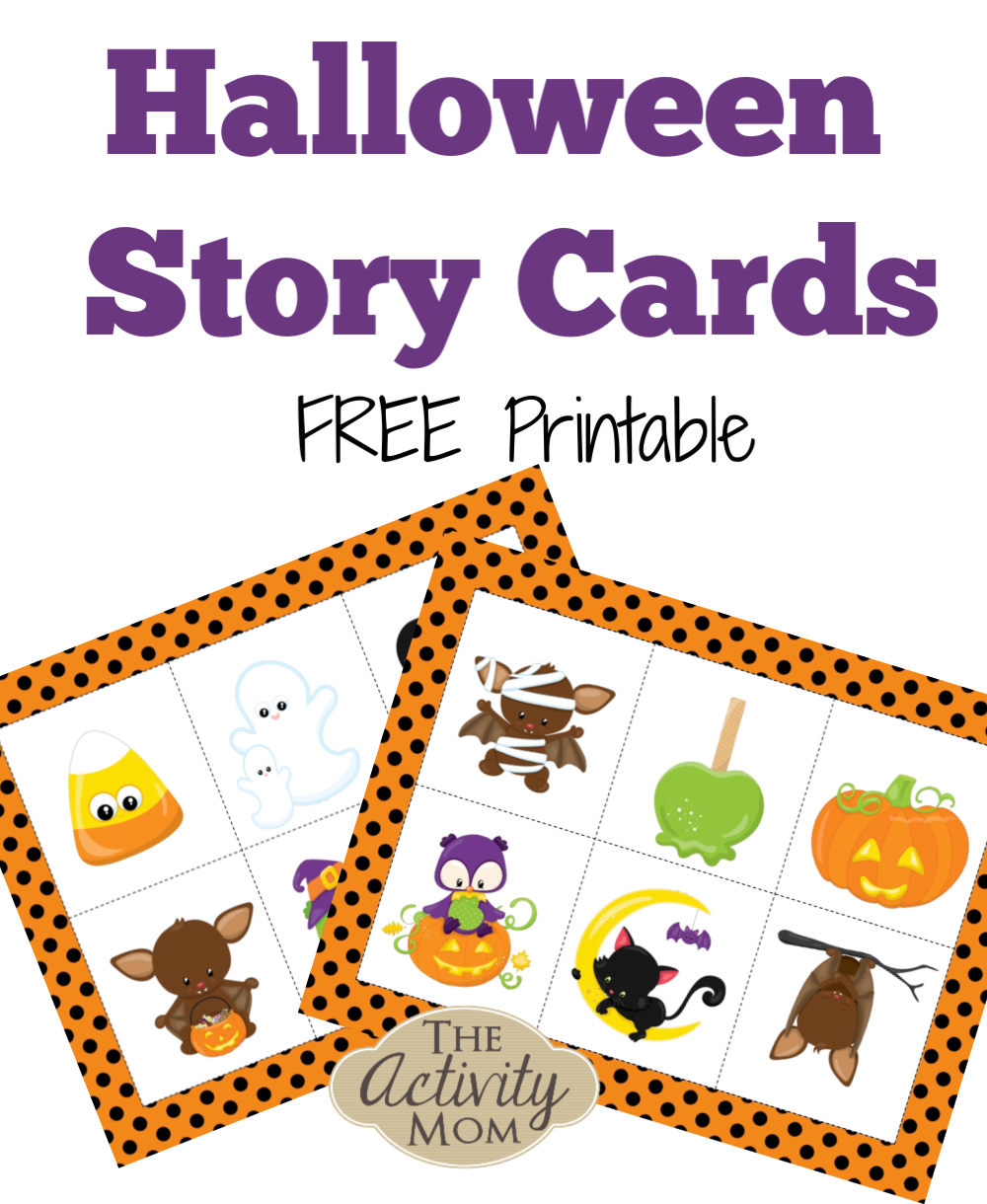 Halloween Story Cards For Kids - The Activity Mom in Printable Halloween Stories