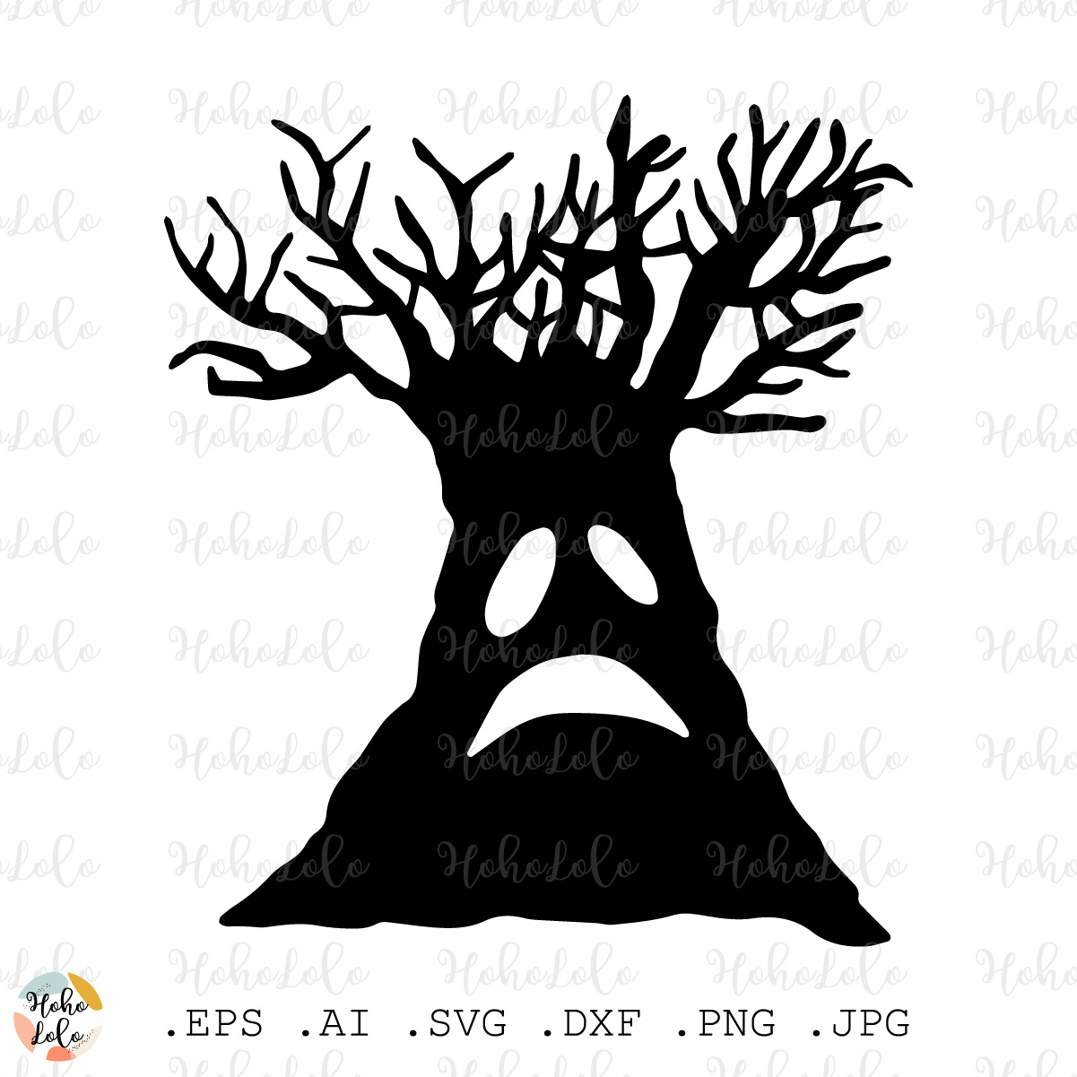 Halloween Tree Svg, Halloween Tree Silhouette, Halloween Tre inside Printable Halloween Tree