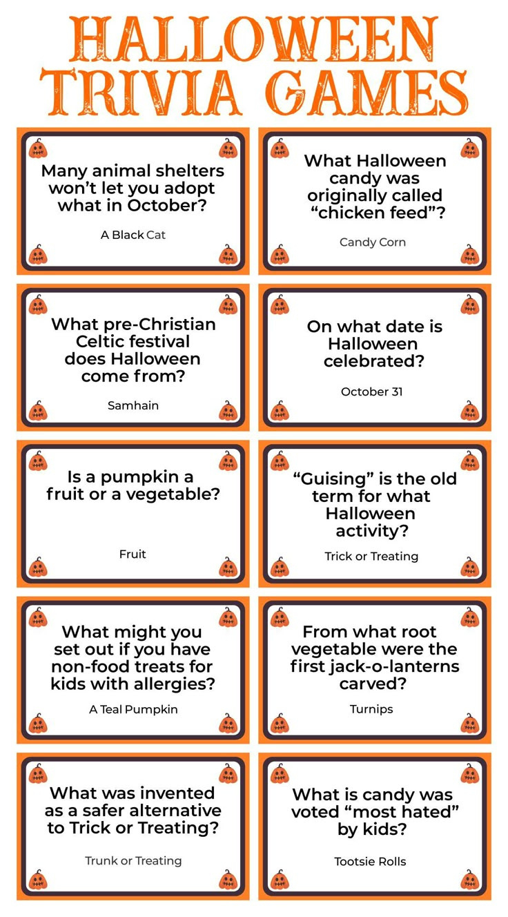 Halloween Trivia Quizzes - 15 Free Pdf Printables | Printablee with regard to Printable Halloween Quiz For Kids