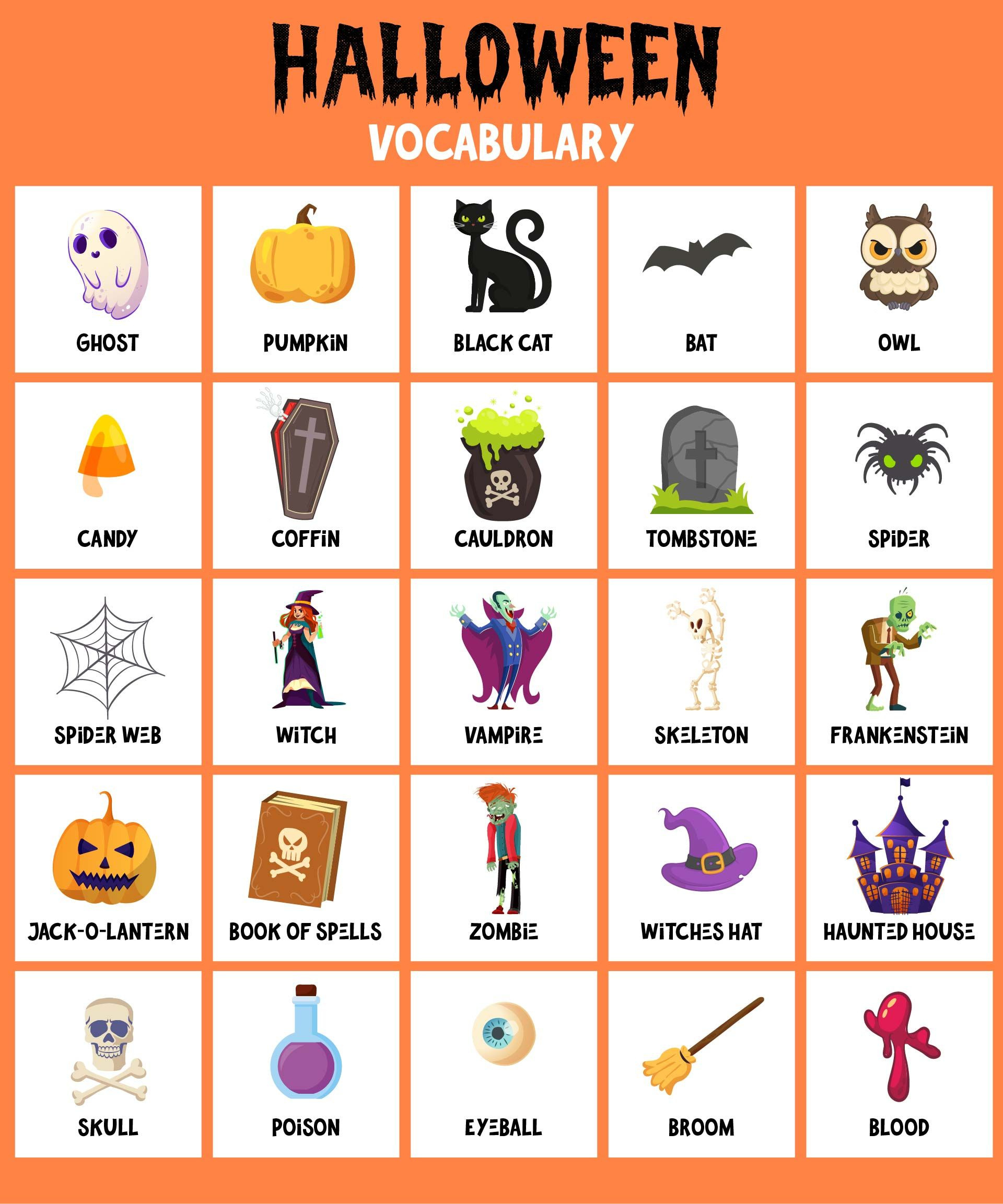 Halloween Worksheets Kindergarten - 15 Free Pdf Printables in Printable Halloween Vocabulary