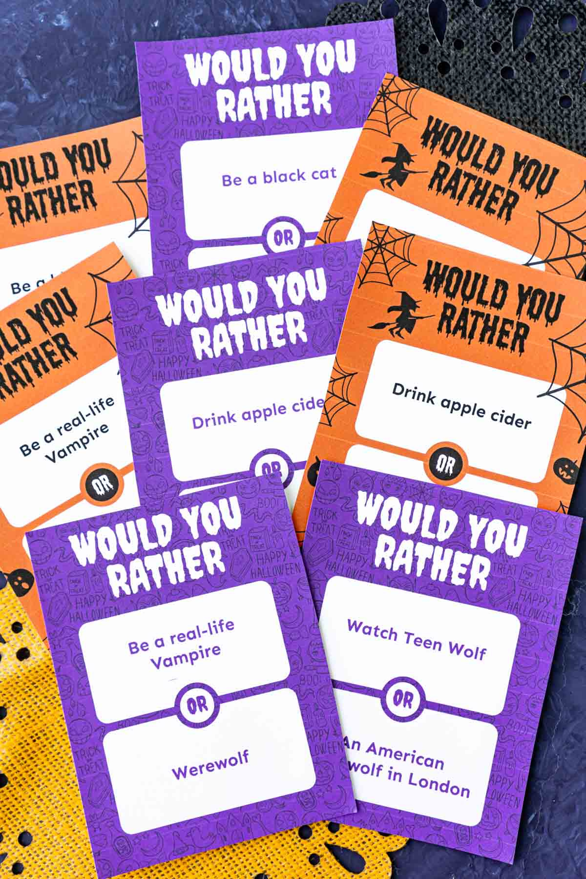 Halloween Would You Rather Questions {Free Printable} - Play Party in Halloween Would You Rather Printable