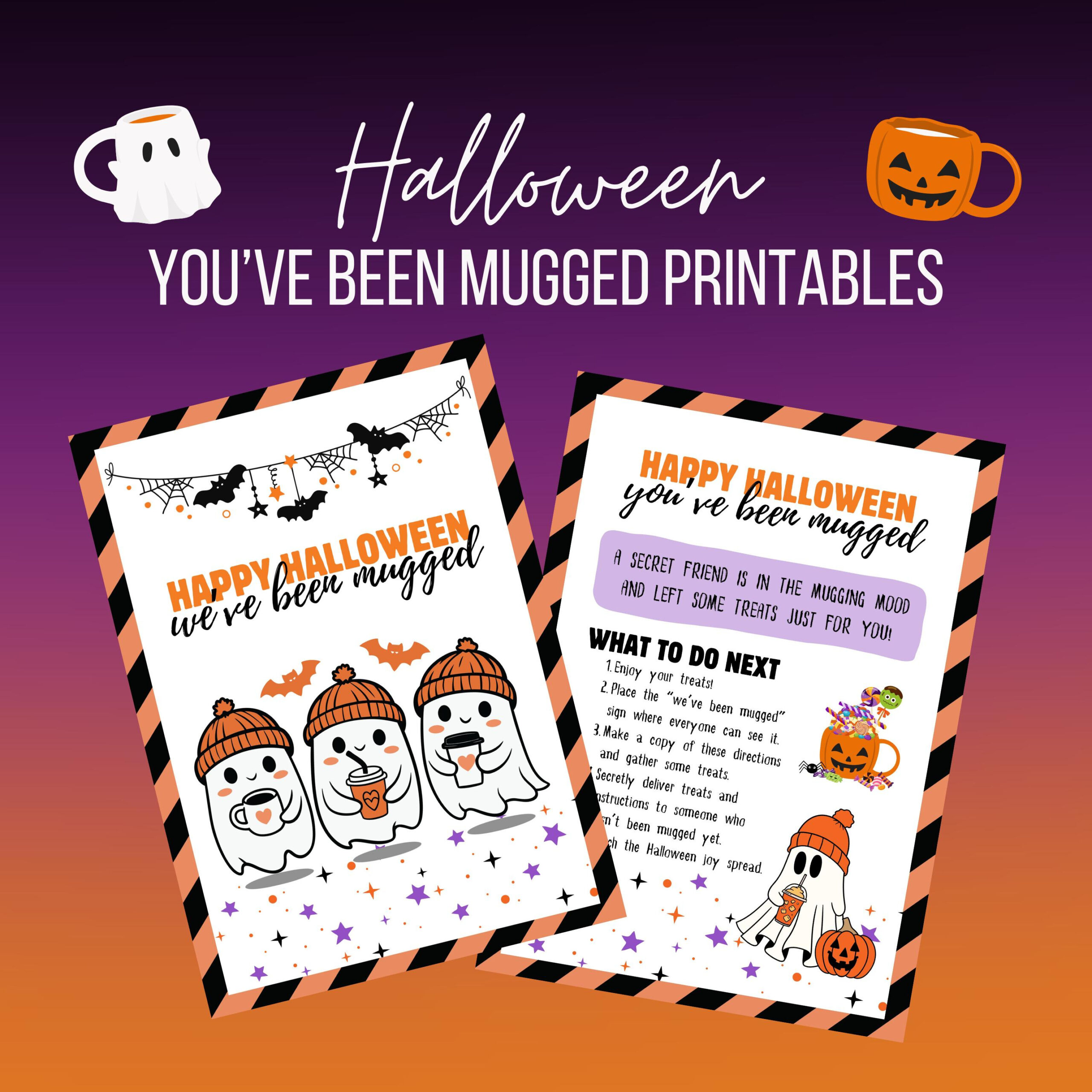 Halloween You&amp;#039;Ve Been Mugged Game - Printable Mug Game Signs throughout You&amp;#039;Ve Been Mugged Free Printable Halloween
