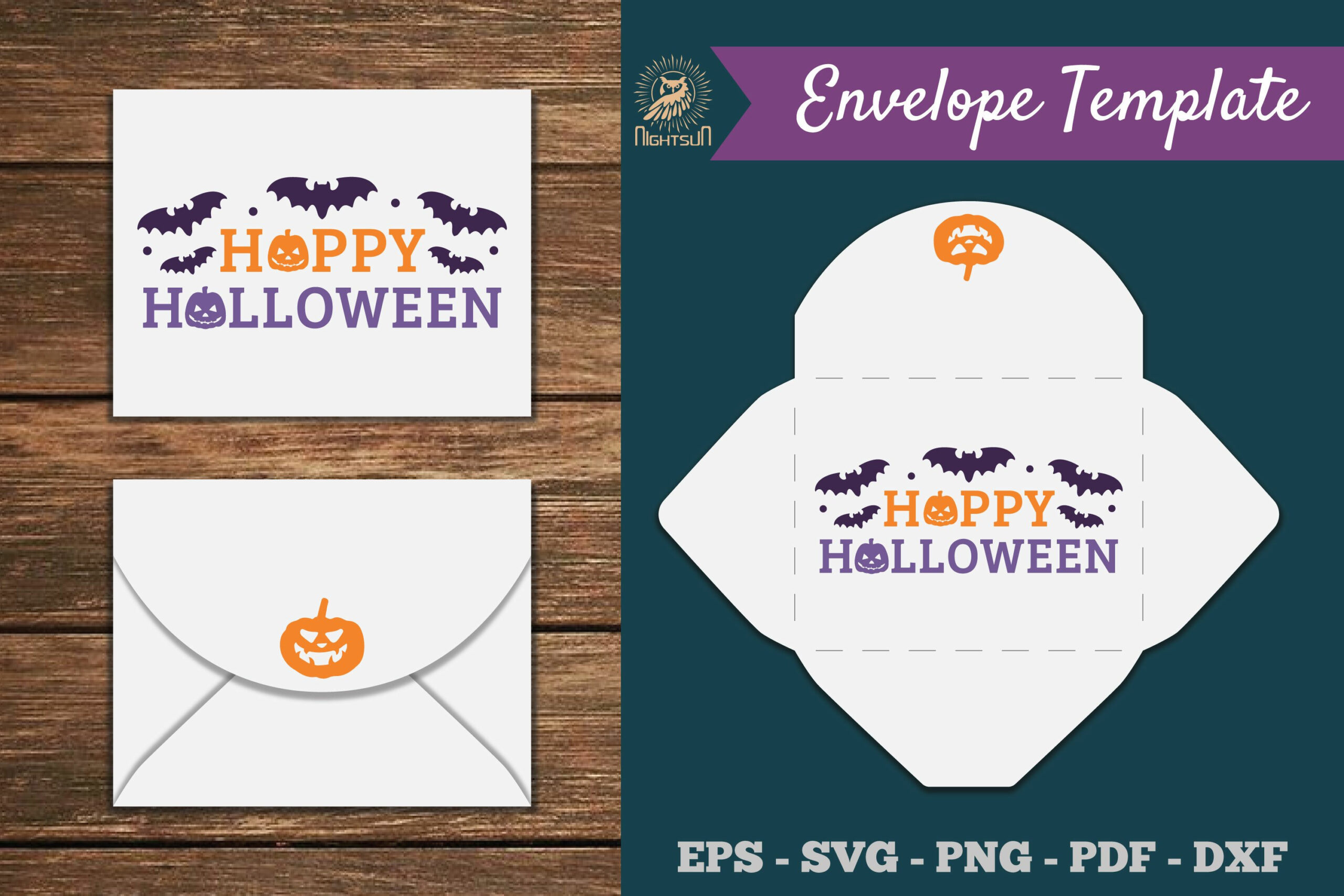 Happy Halloween Envelope Template Svg 1 with regard to Printable Halloween Envelope
