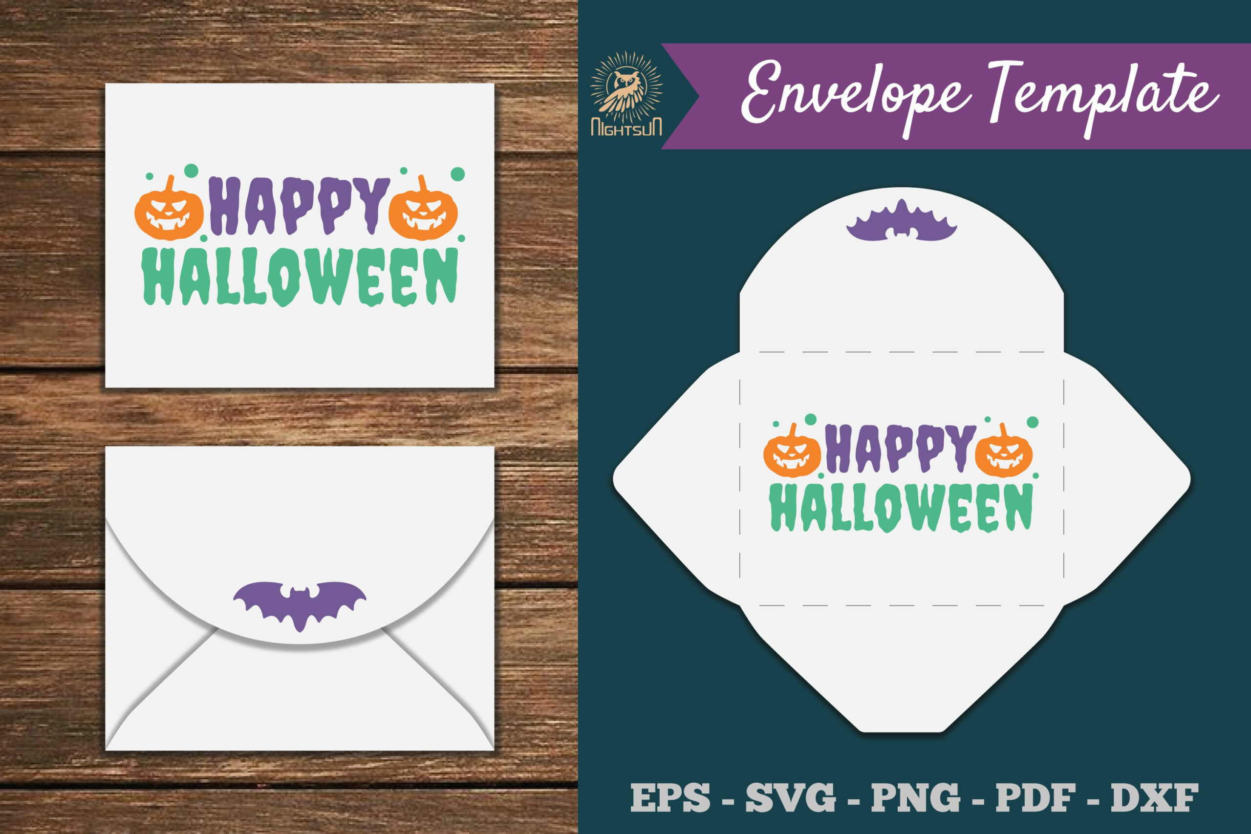 Happy Halloween Envelope Template Svg 2 within Free Printable Halloween Envelopes