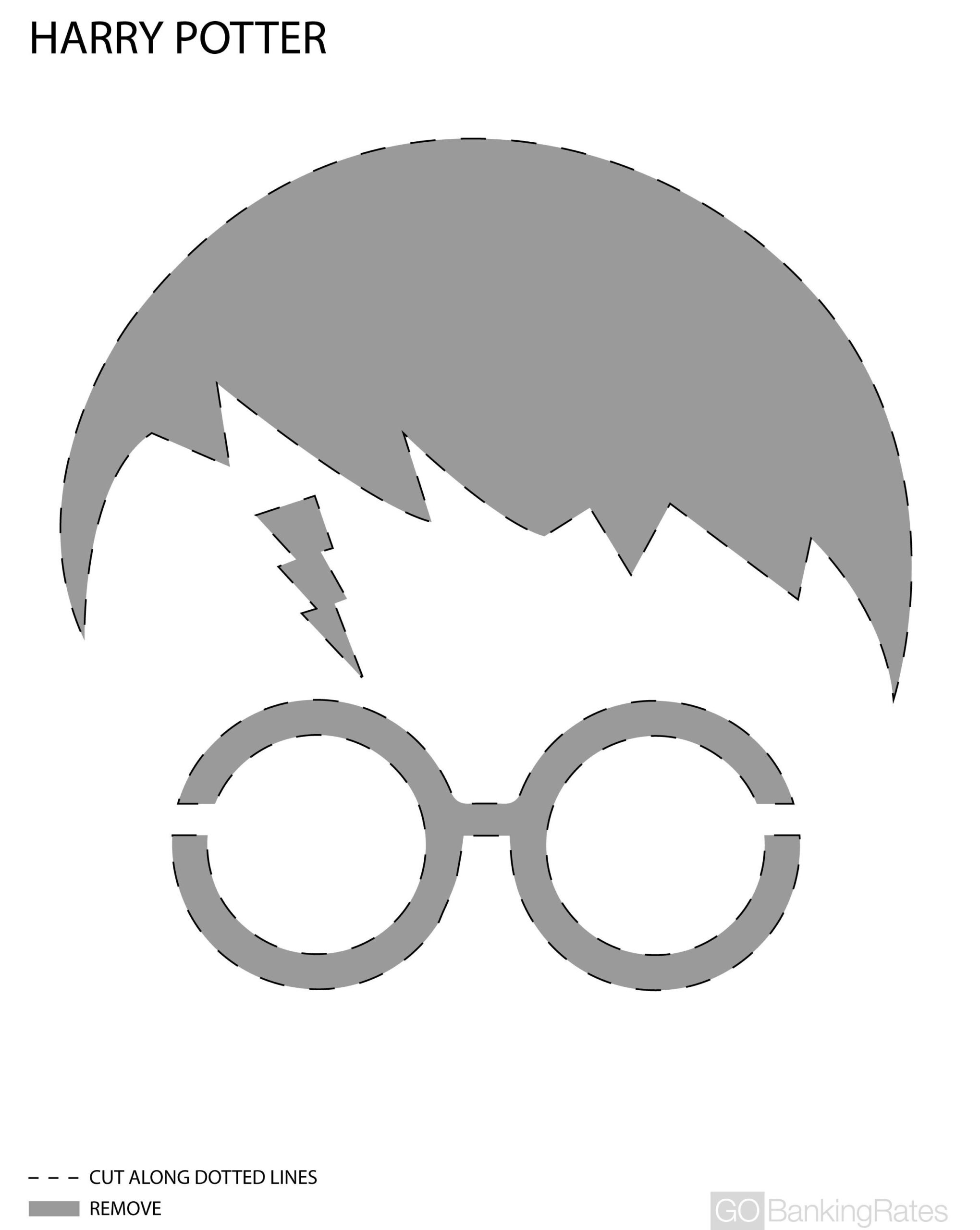 Harry Potter (Free Pumpkin Stencil - Pumpkin Pattern - Pumpkin for Harry Potter Pumpkin Template Printable