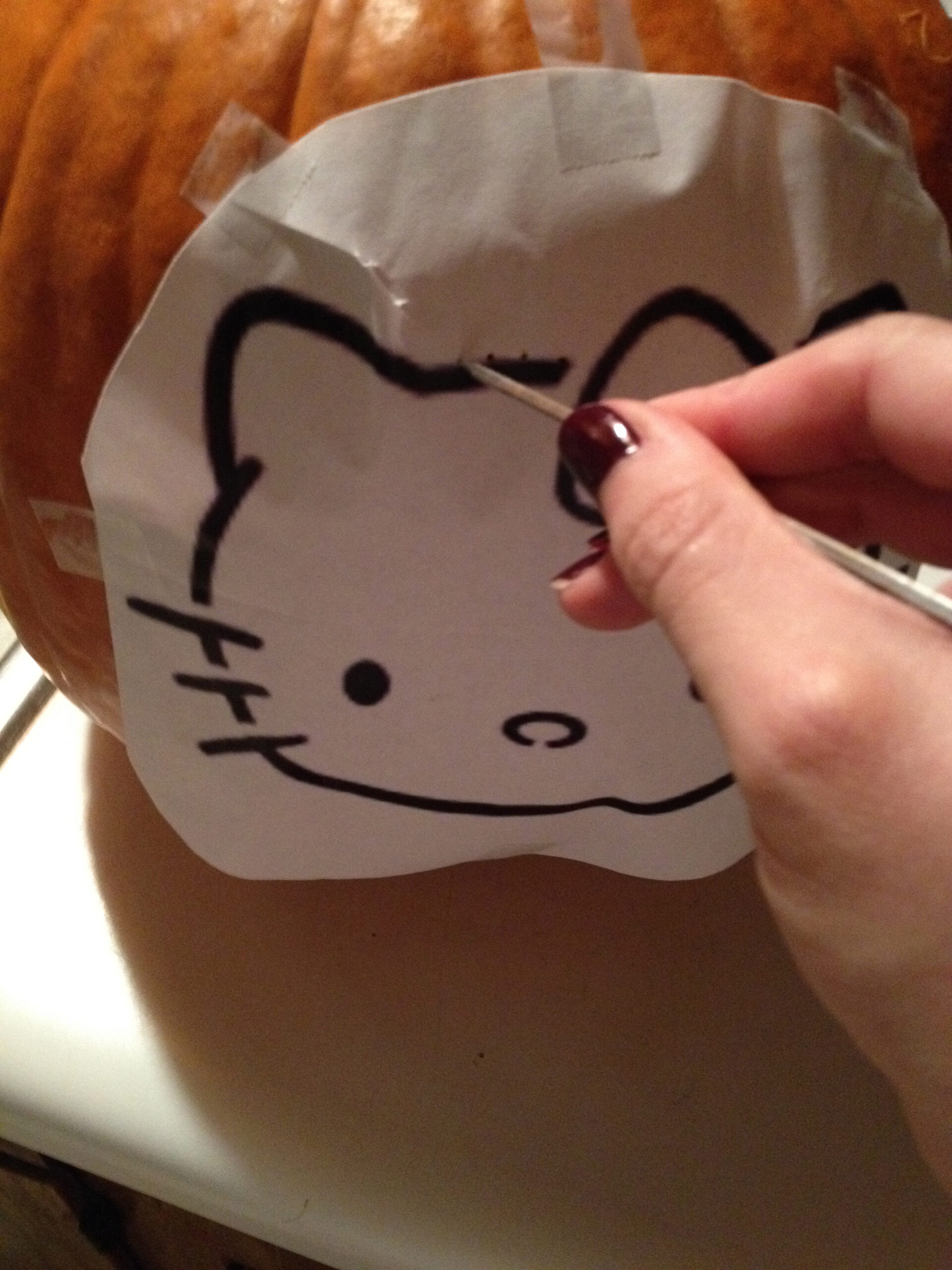 Hello Kitty Pumpkin Carving Tutorial throughout Hello Kitty Pumpkin Carving Templates Free Printable