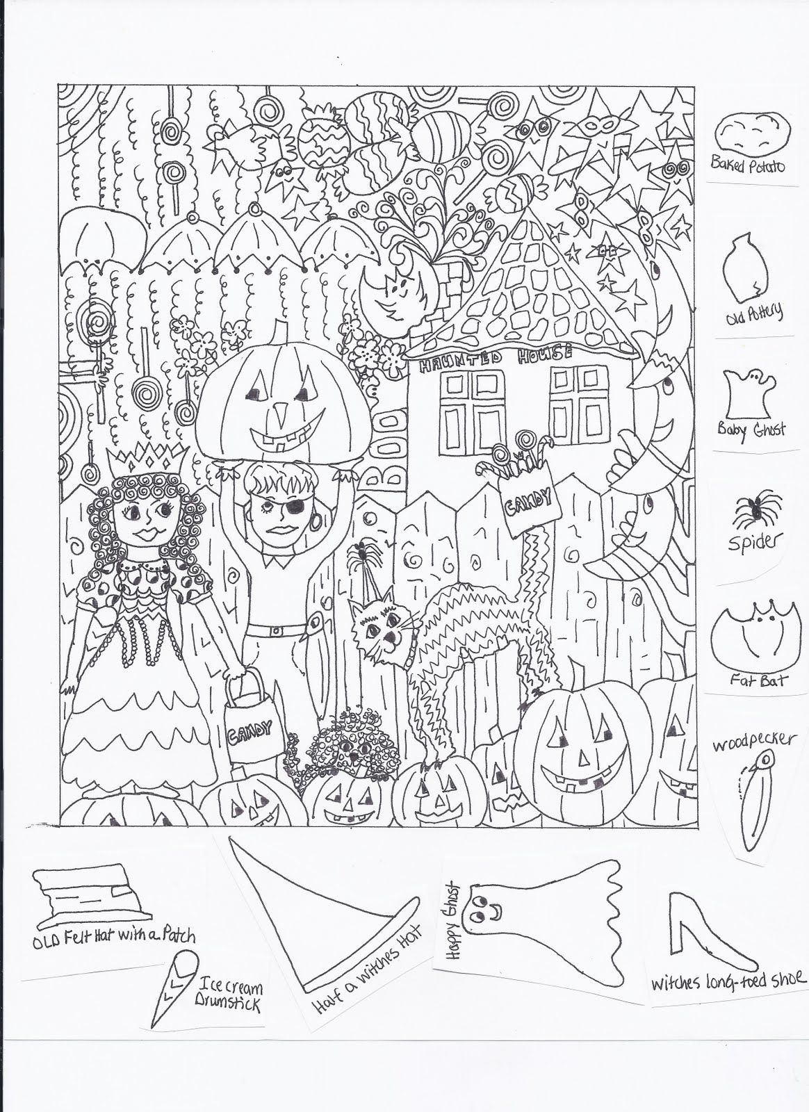 Hidden Pictures - Worksheets Library intended for Free Printable Halloween Hidden Pictures