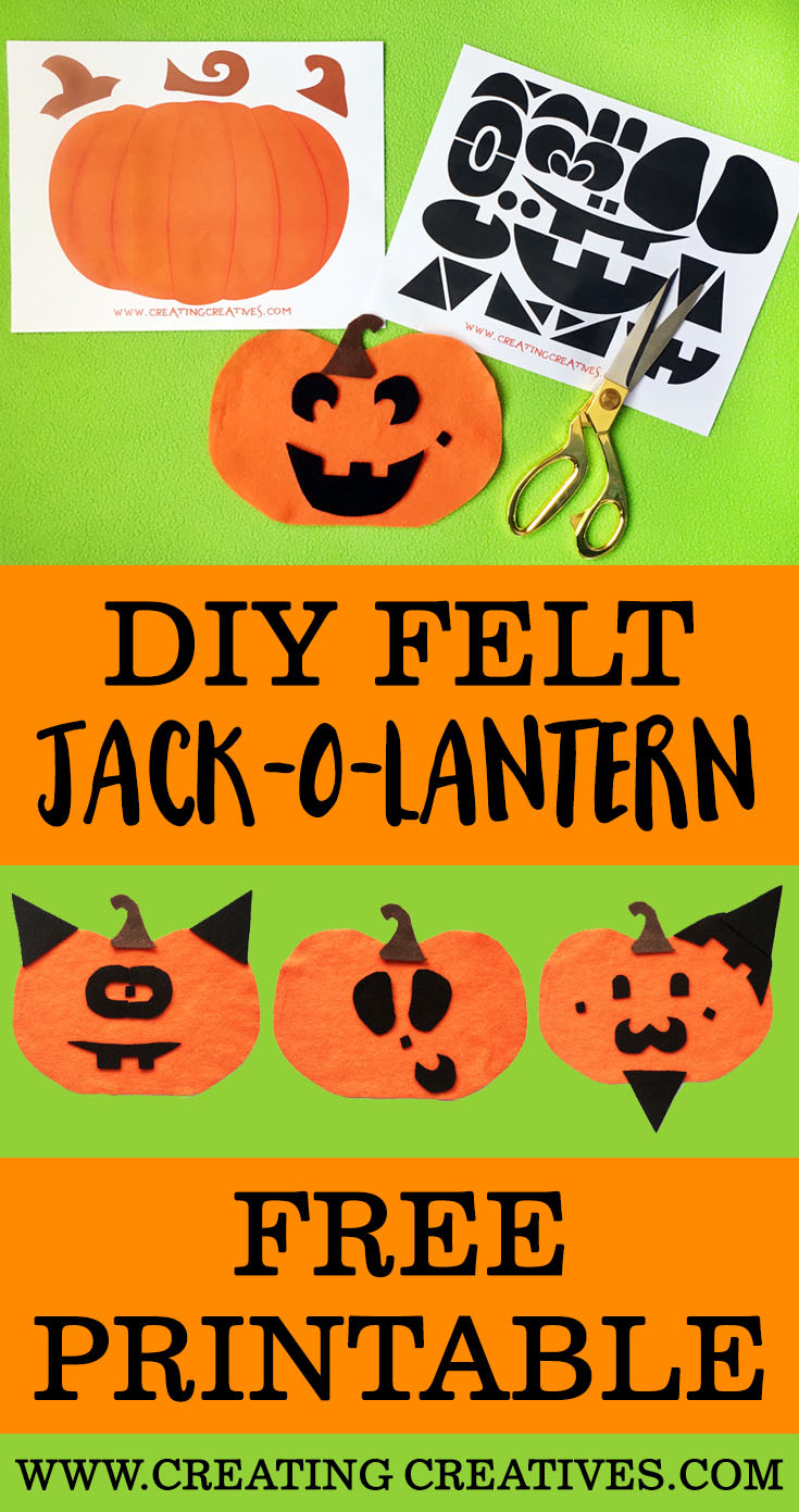 Jack-O-Lantern Face Board With Free Printable - Creating Creatives inside Pin The Nose On The Pumpkin Printable