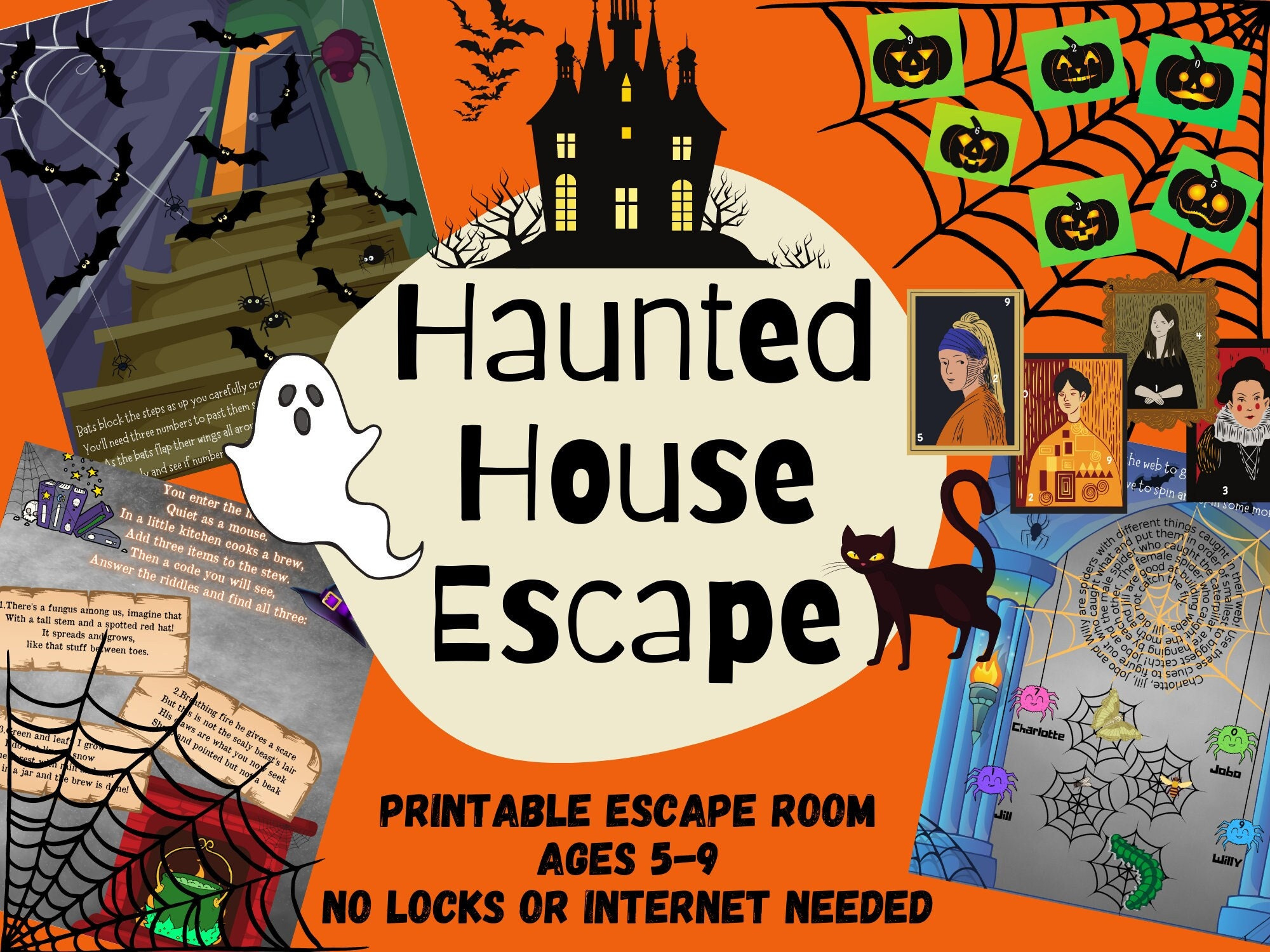 Kids Escape Room. Haunted House Party Game | Fun Kids Escape Room inside Escape Room Puzzles Printable For Halloween
