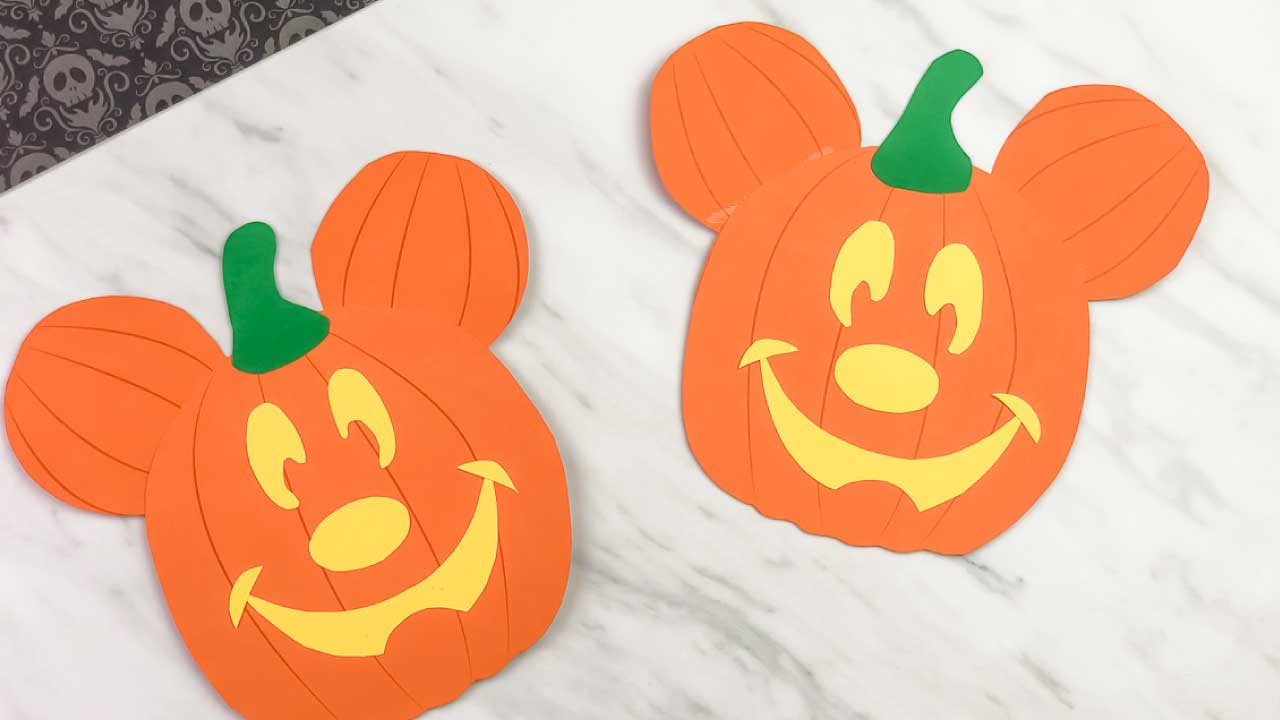 Mickey Mouse Pumpkin Craft For Kids [Free Template] within Mickey Mouse Pumpkin Printable
