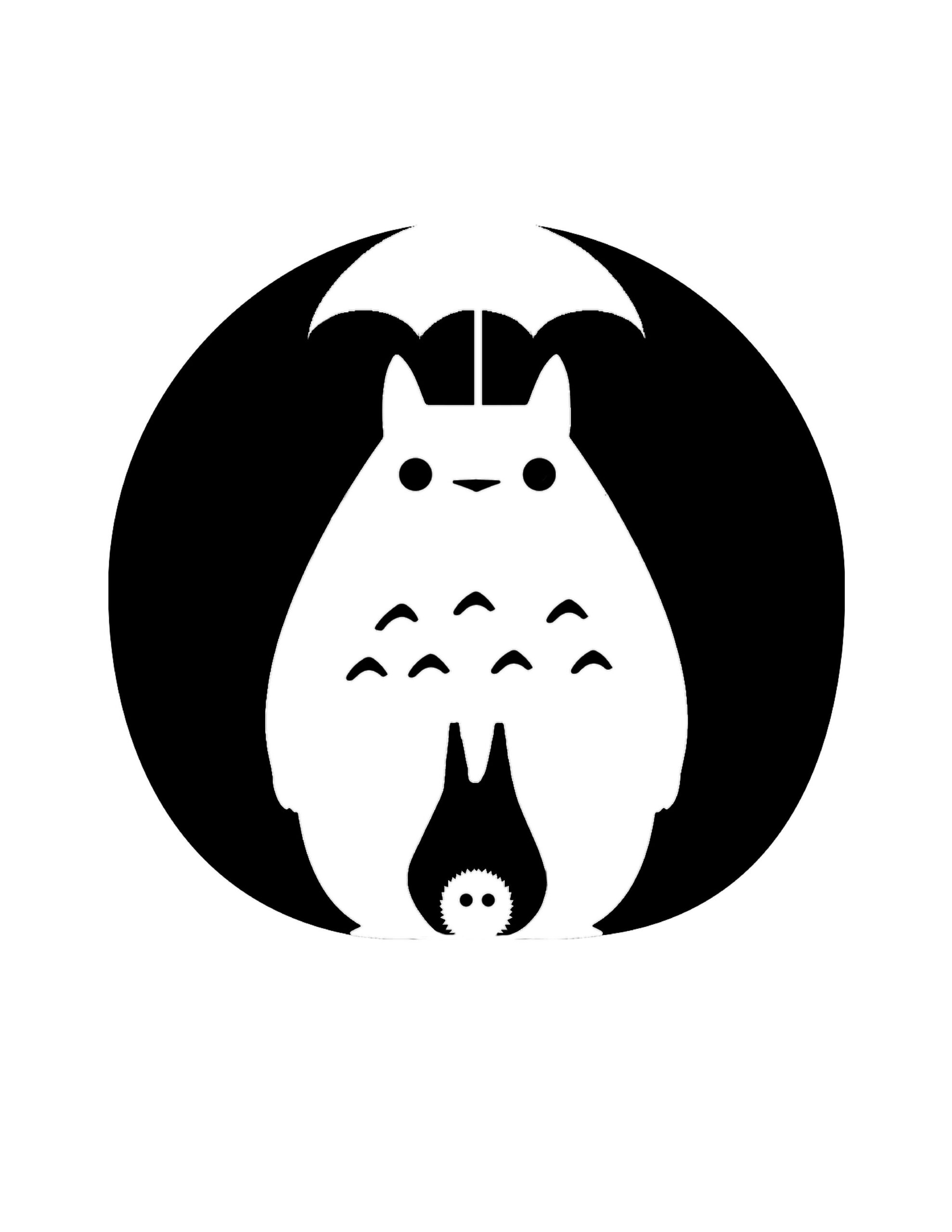 My Neighbor Totoro (Free Pumpkin Stencil - Pumpkin Pattern intended for Printable Anime Pumpkin Stencil