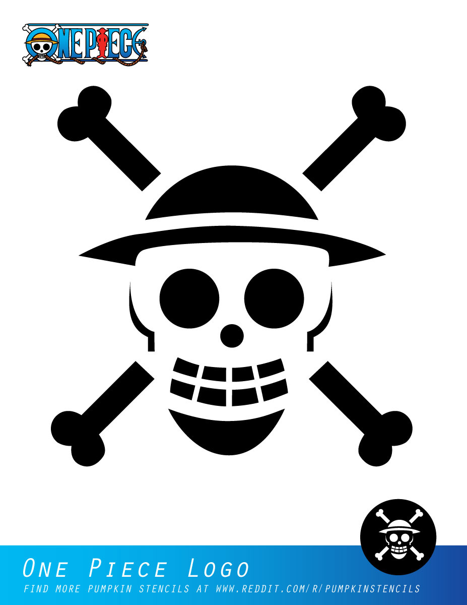 One Piece Logo (Free Pumpkin Stencil - Pumpkin Pattern - Pumpkin intended for Printable Anime Pumpkin Stencil