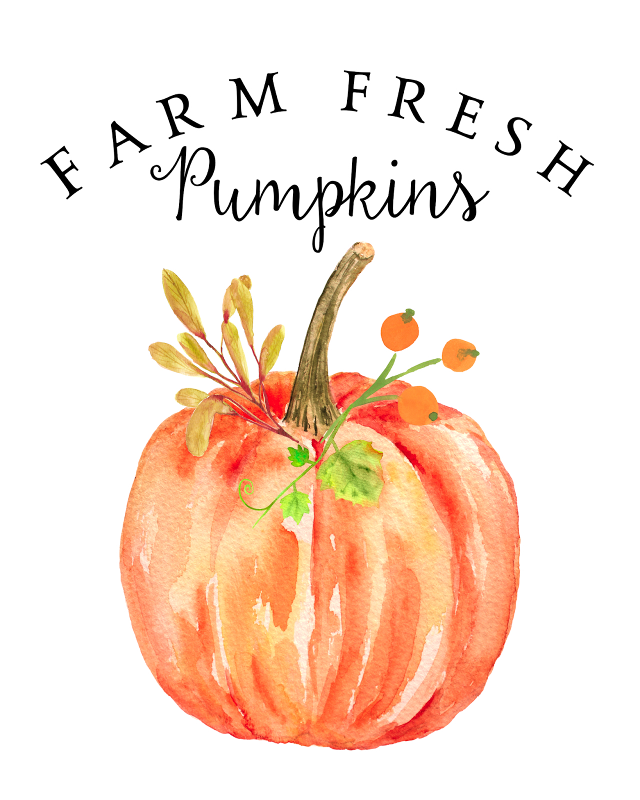 Our Hopeful Home: Free Fall Printables: Farm Fresh Pumpkins And regarding Pumpkin Free Fall Printables