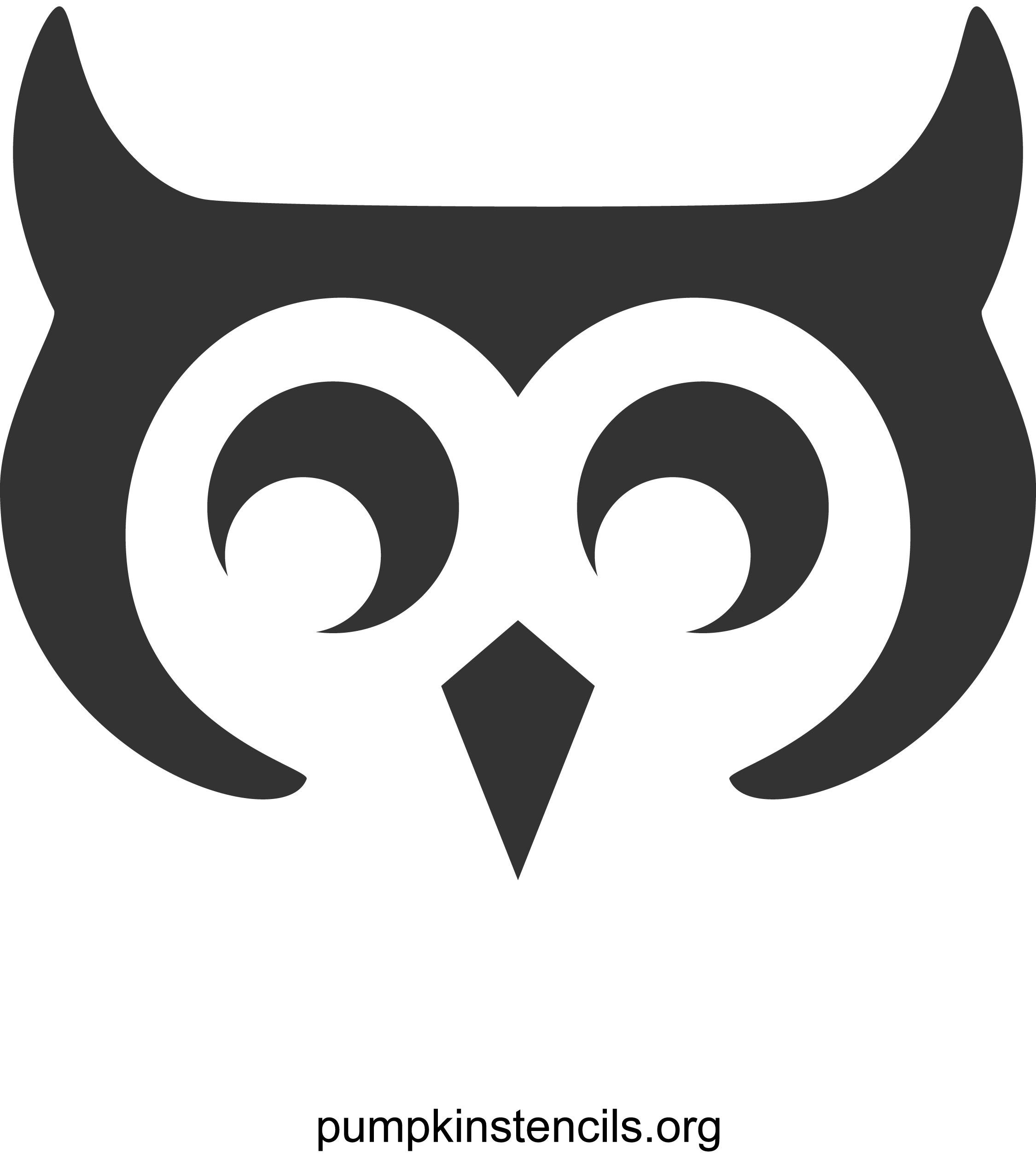 Owl (Pumpkin Stencil - Pumpkin Pattern - Pumpkin Template - Jack-O within Owl Pumpkin Template Printable