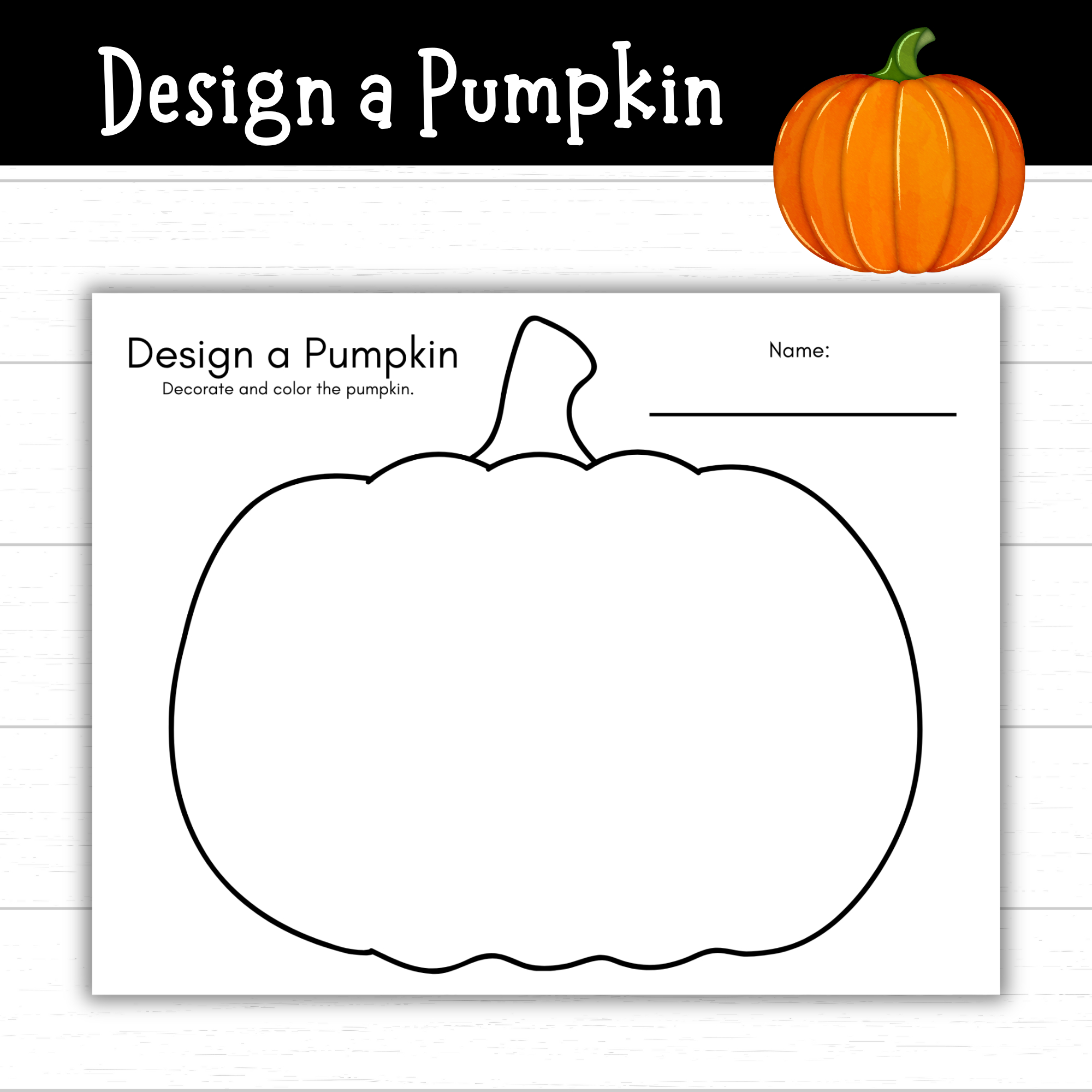 Printable Design A Pumpkin Activity - Mom. Wife. Busy Life. throughout Decorate A Pumpkin Printable