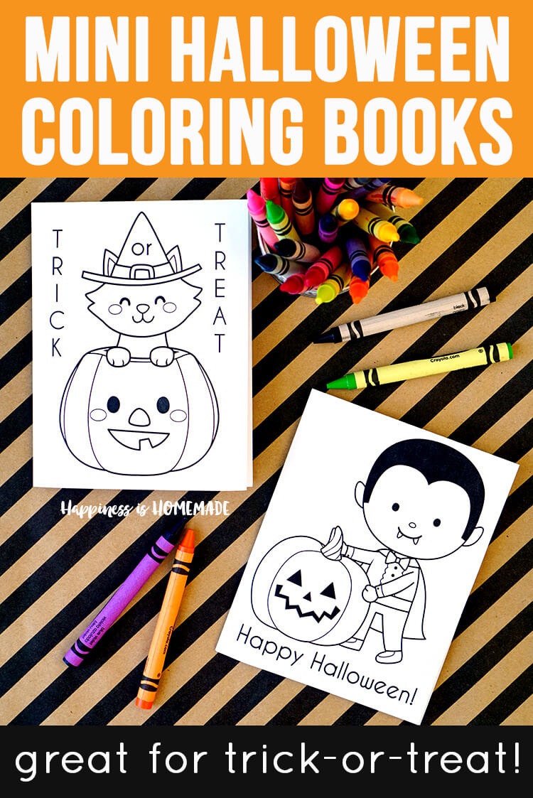 Printable Halloween Coloring Books - Happiness Is Homemade throughout Printable Halloween Books For Kids