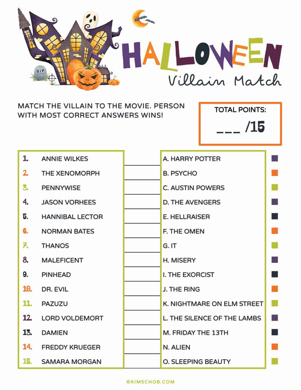 Printable Halloween Games (Fun Kids Activities) - Kim Schob with Free Printable Halloween Games For Adults