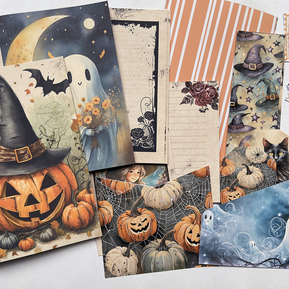 Printable Halloween Junk Journal Kit - Space And Quiet throughout Printable Halloween Ephemera