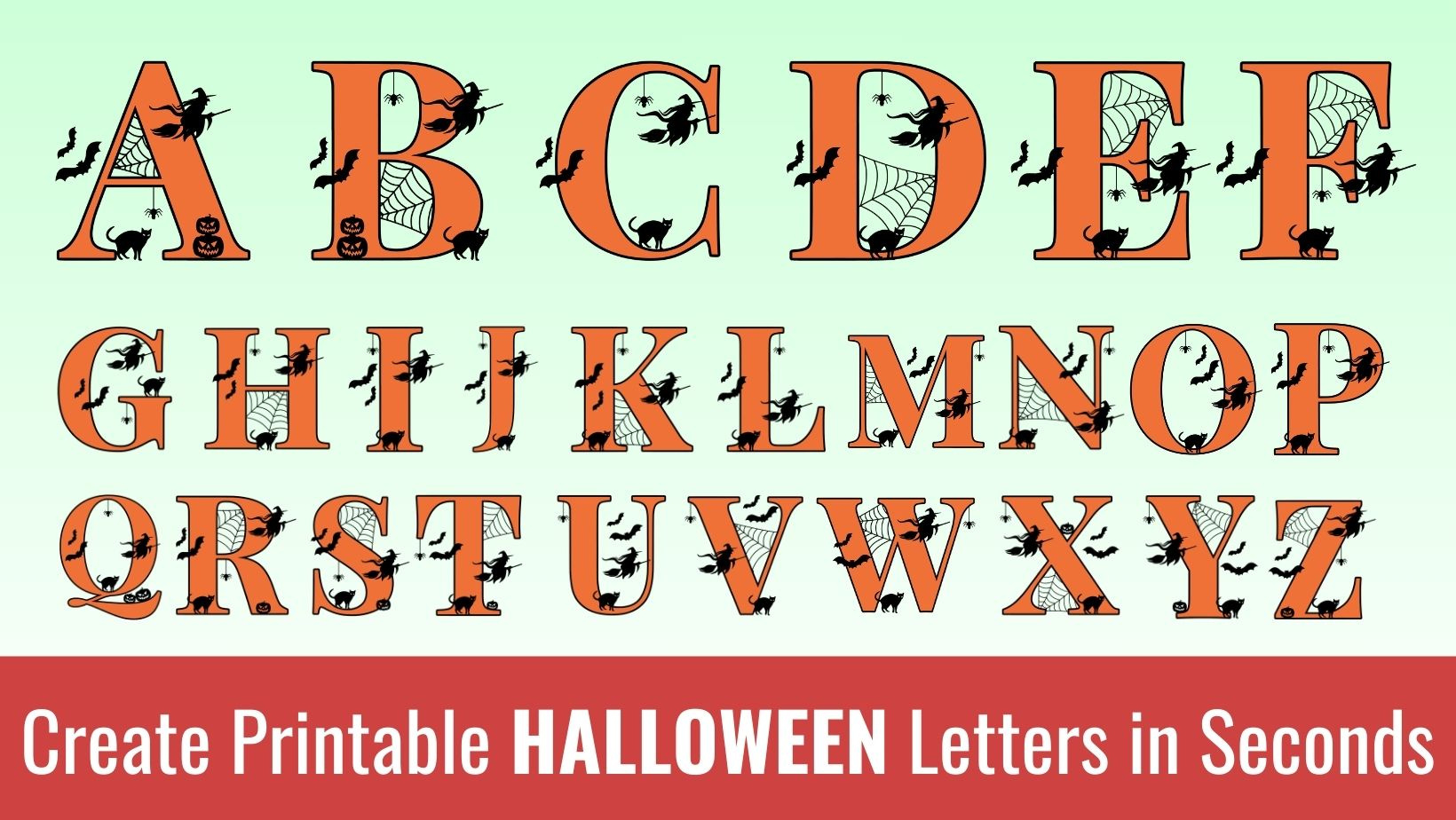 Printable Halloween Letters: Free Alphabet Font &amp;amp;Amp; Letter for Free Printable Halloween Alphabet