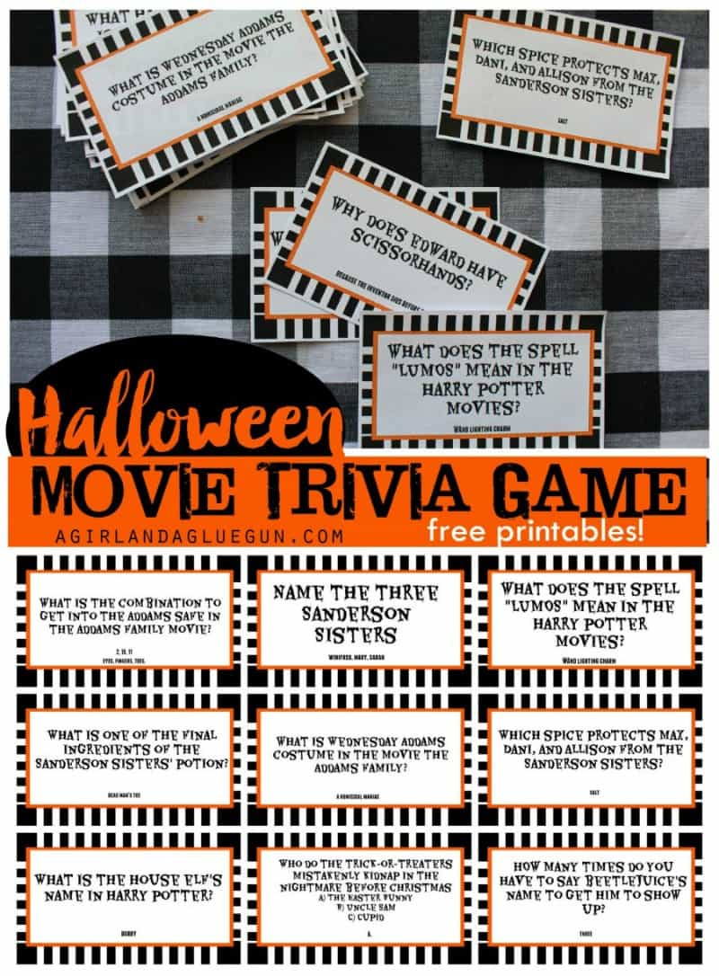 Printable Halloween Movie Trivia Game - 30 Days Of Halloween: Day 24 with regard to Free Printable Halloween Trivia For Adults