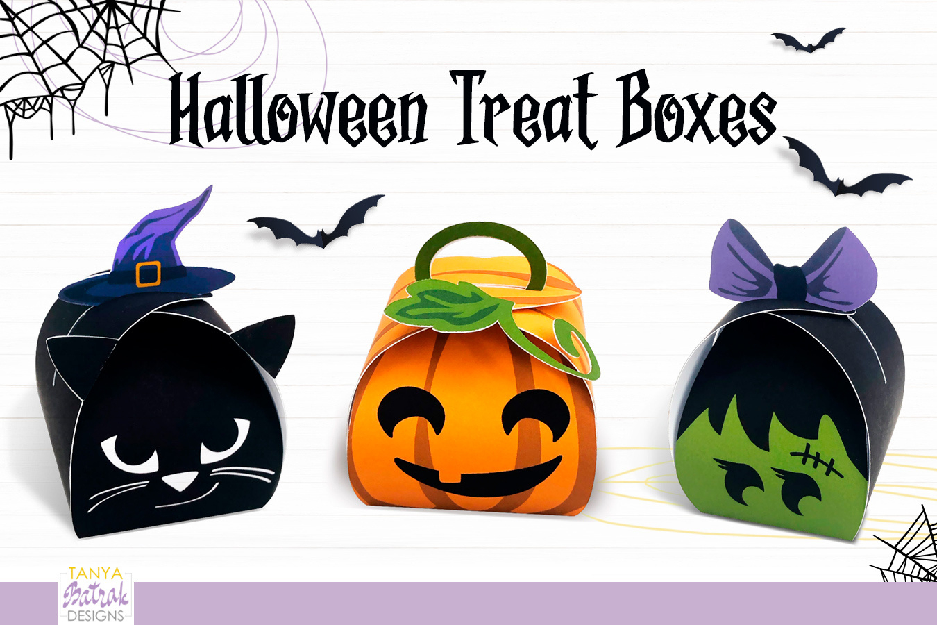 Printable Halloween Treat Boxes pertaining to Printable Halloween Box