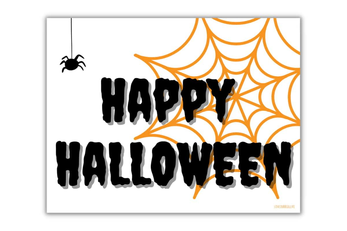 Printable Happy Halloween Sign - 19+ Free Printables ⋆ Love Our throughout Happy Halloween Printable Images