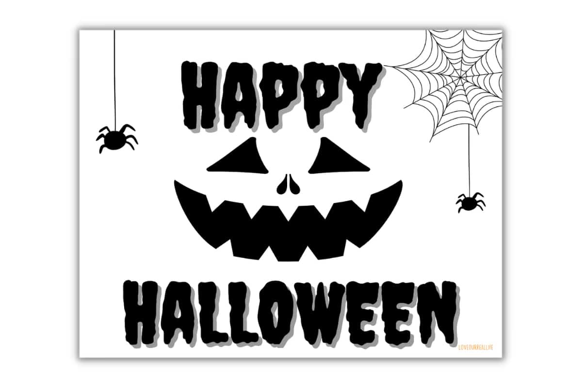 Printable Happy Halloween Sign - 19+ Free Printables ⋆ Love Our throughout Printable Halloween Door Sign